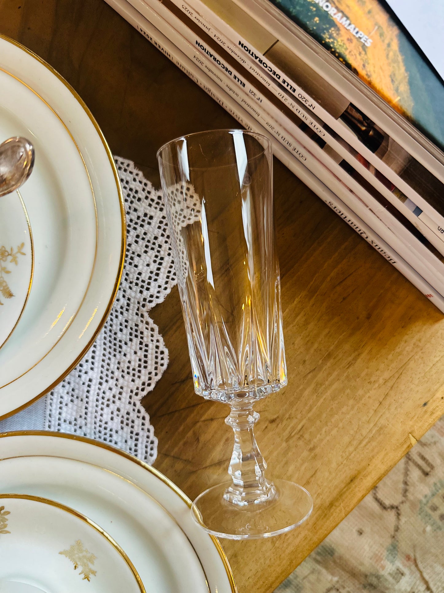 6 flûtes à champagne en cristal De Raymonde à Zoé