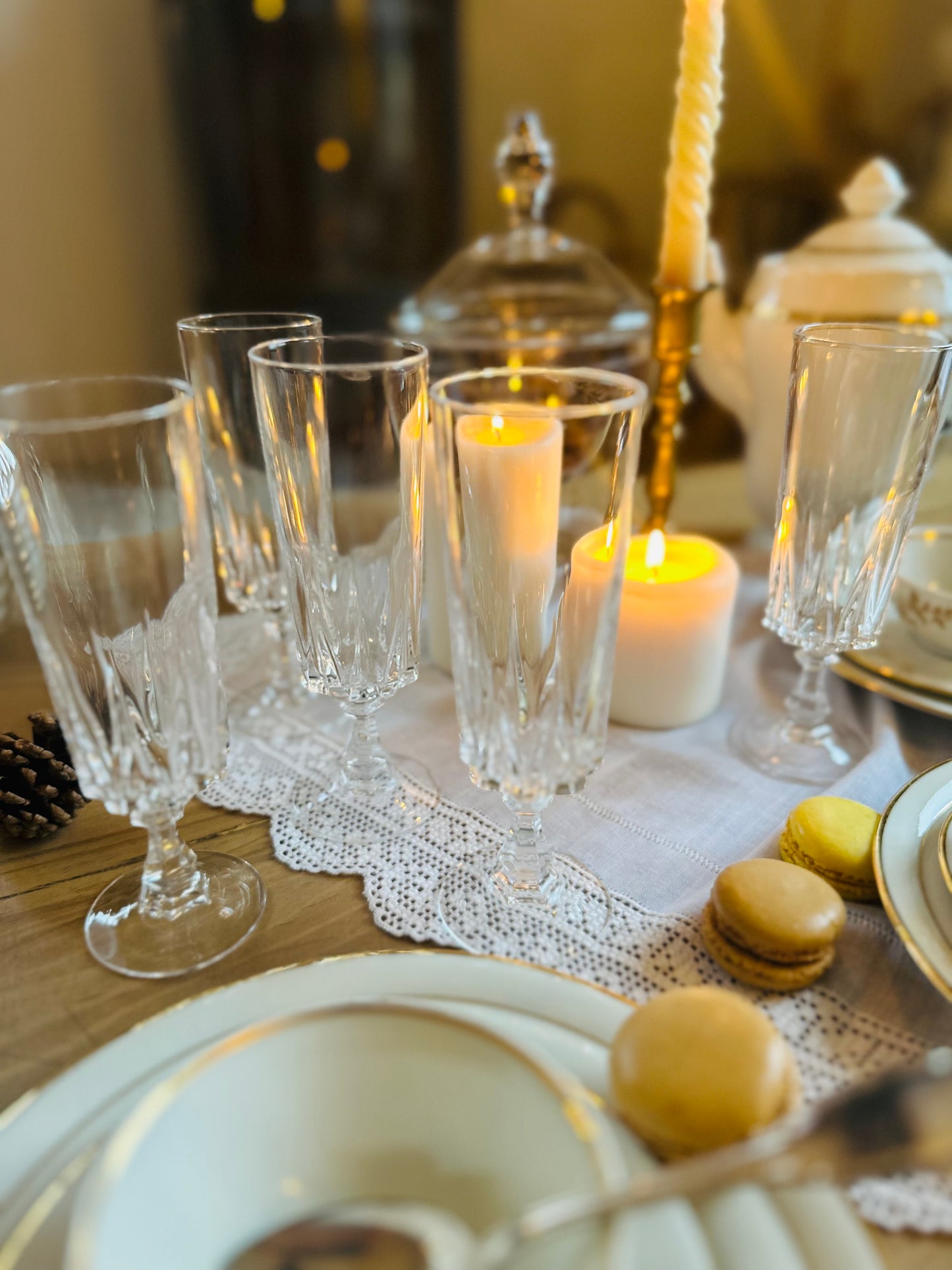 6 flûtes à champagne en cristal De Raymonde à Zoé