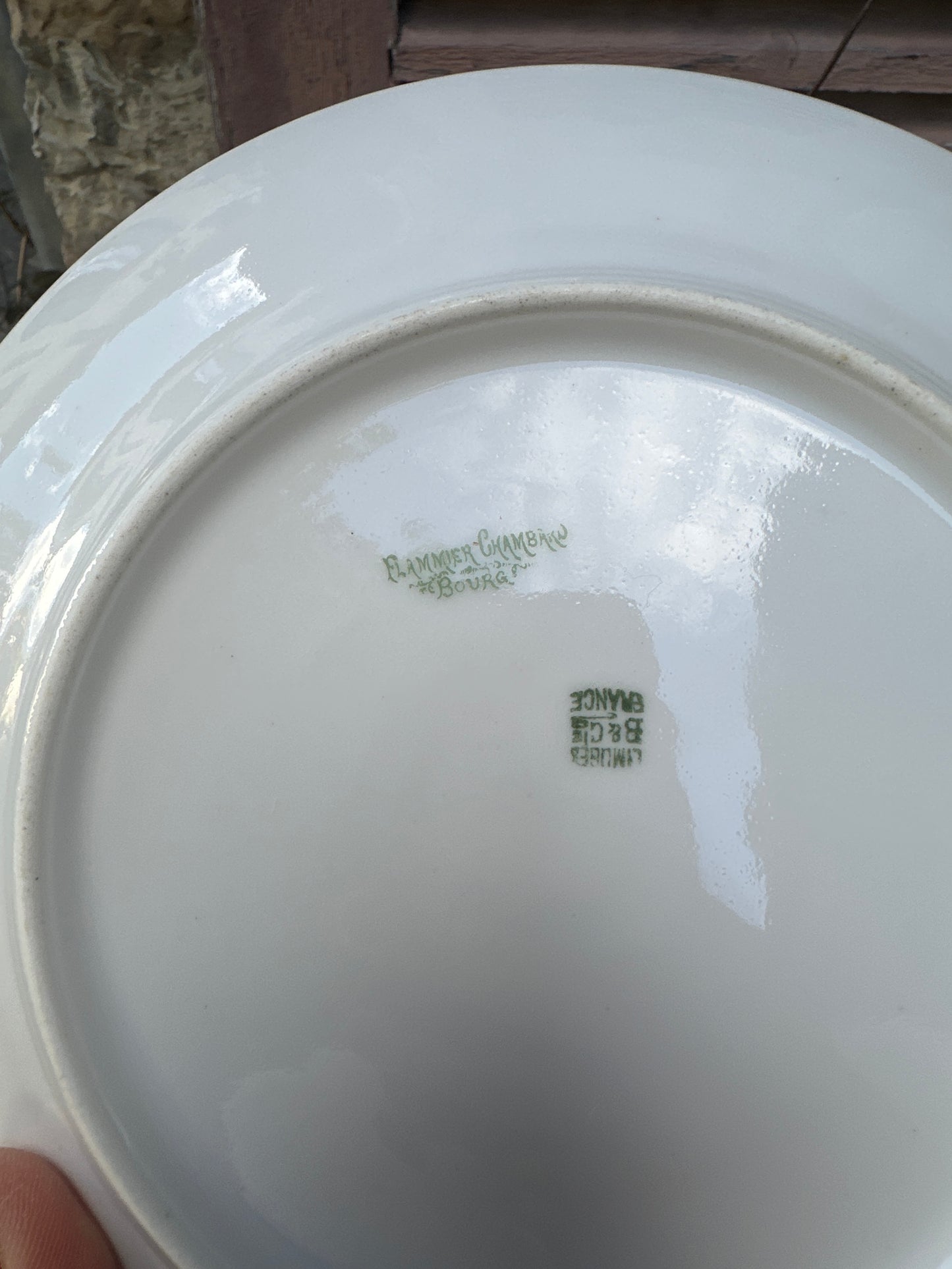 8 assiettes plates en porcelaine de Limoges De Raymonde à Zoé