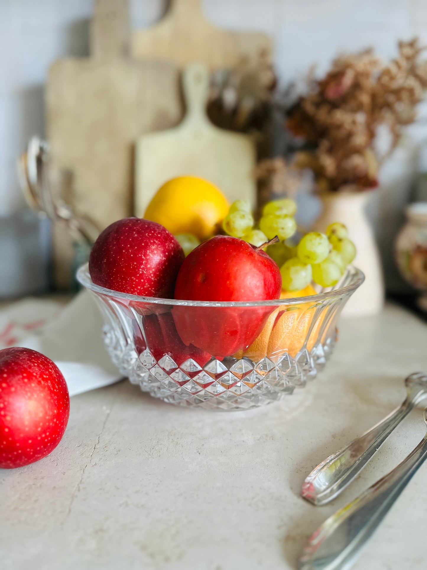 Saladier ou coupe à fruits en cristal De Raymonde à Zoé