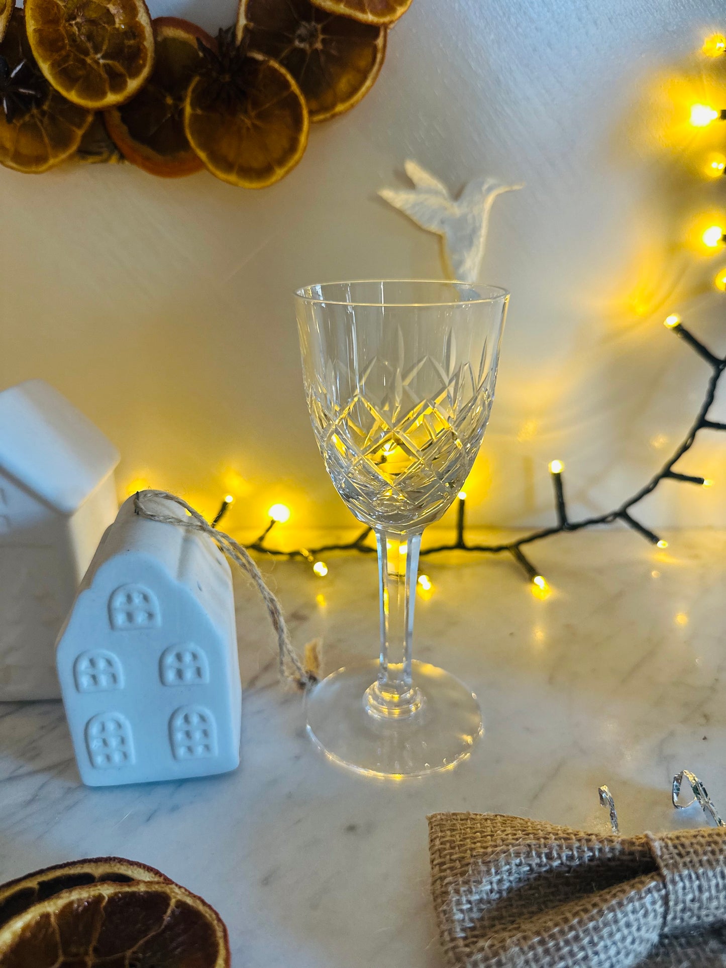 Ensemble de 6 verres à liqueur cristal taillé