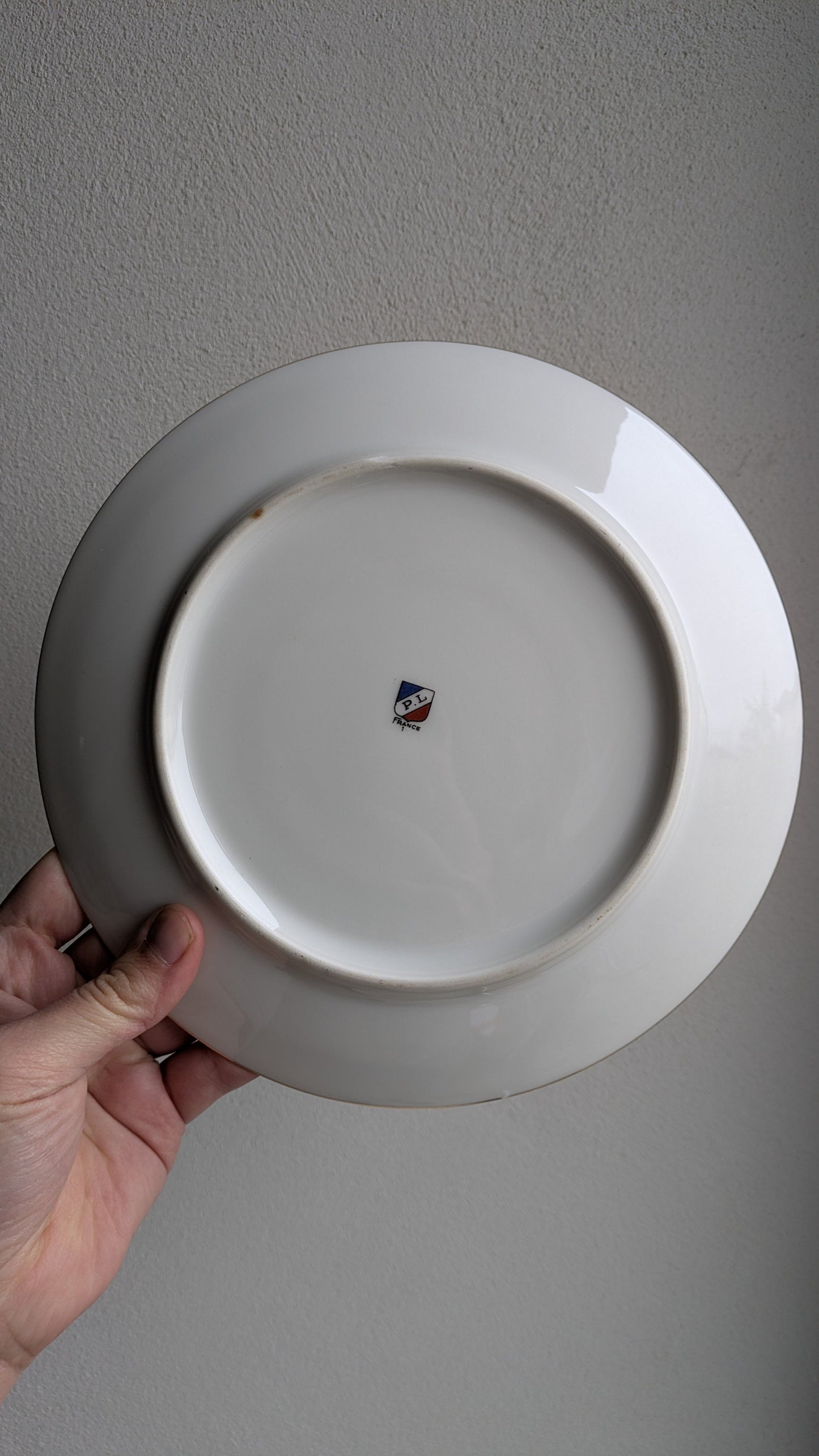 Ensemble de 7 assiettes fleuries et dorées De Raymonde à Zoé