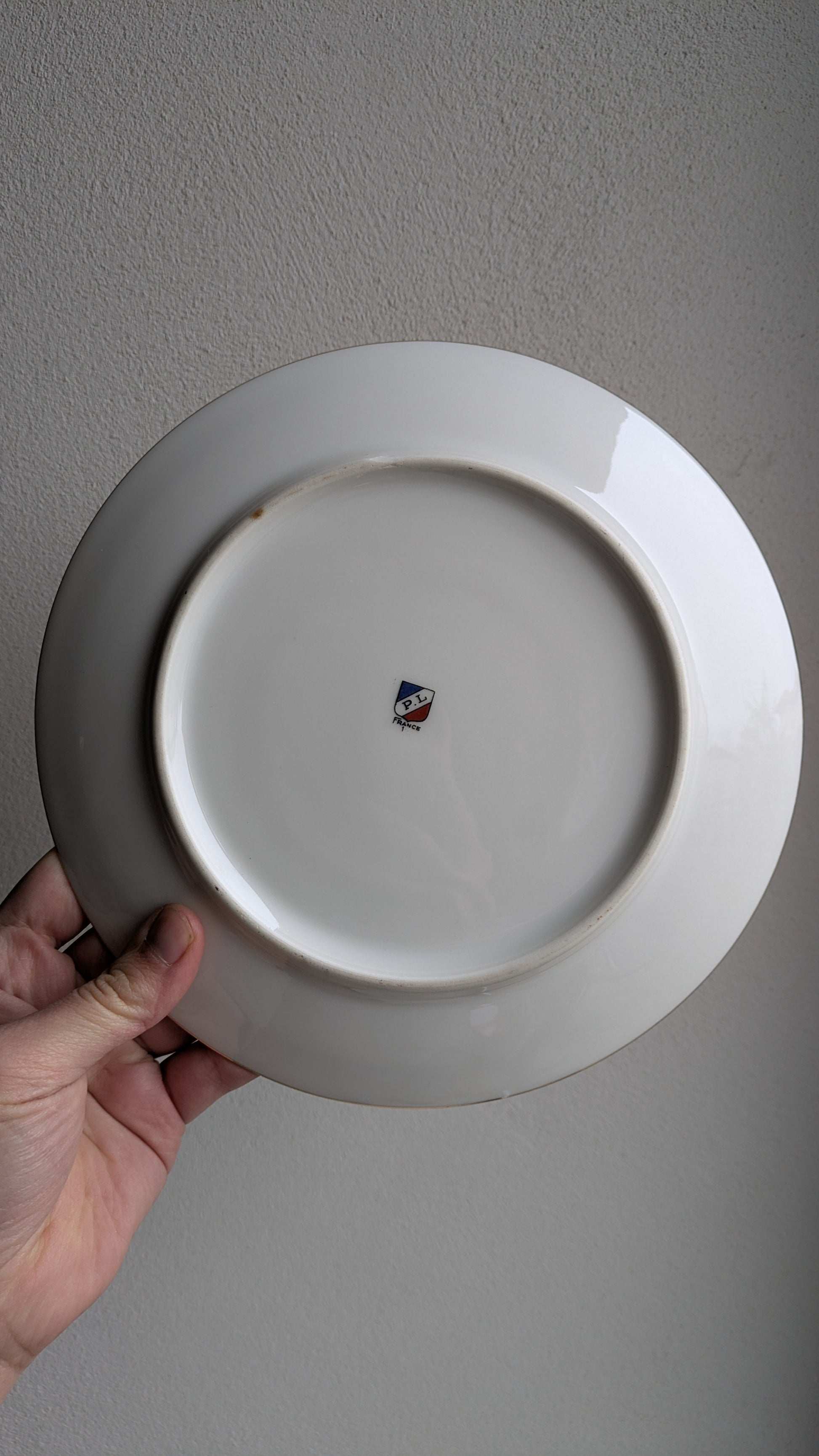 Ensemble de 7 assiettes fleuries et dorées De Raymonde à Zoé