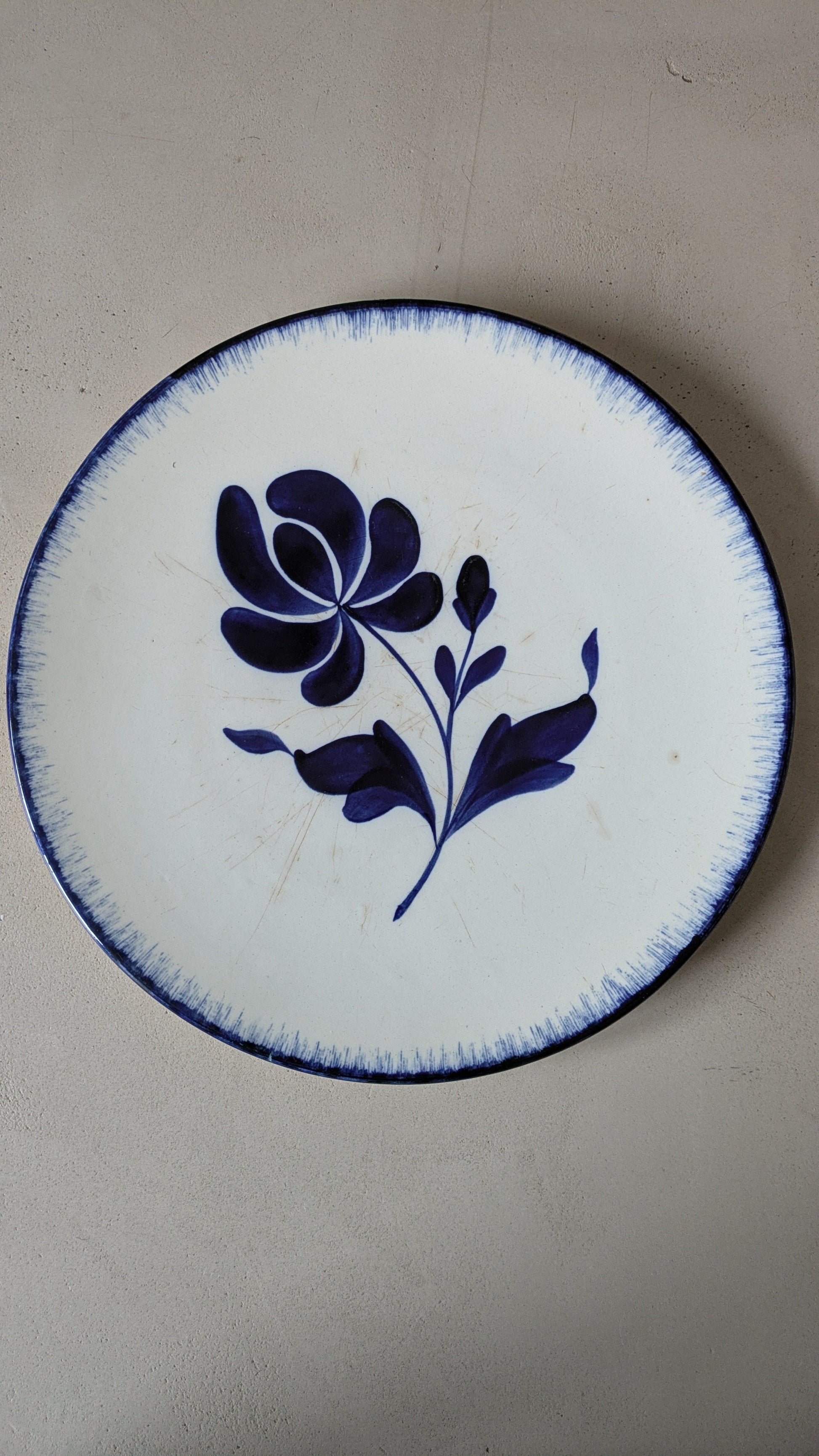 Plat à tarte en faience vintage De Raymonde à Zoé