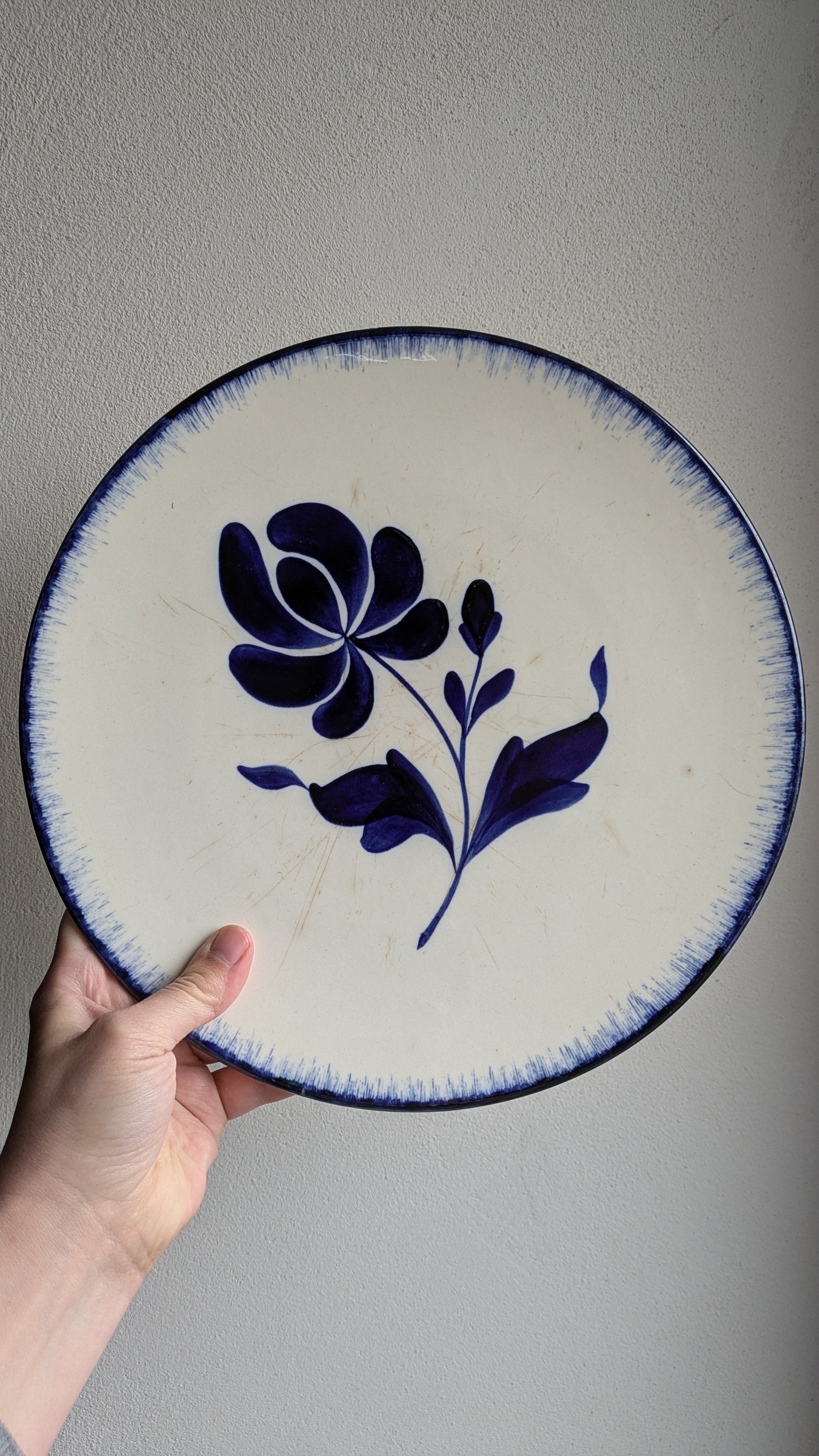Plat à tarte en faience vintage De Raymonde à Zoé