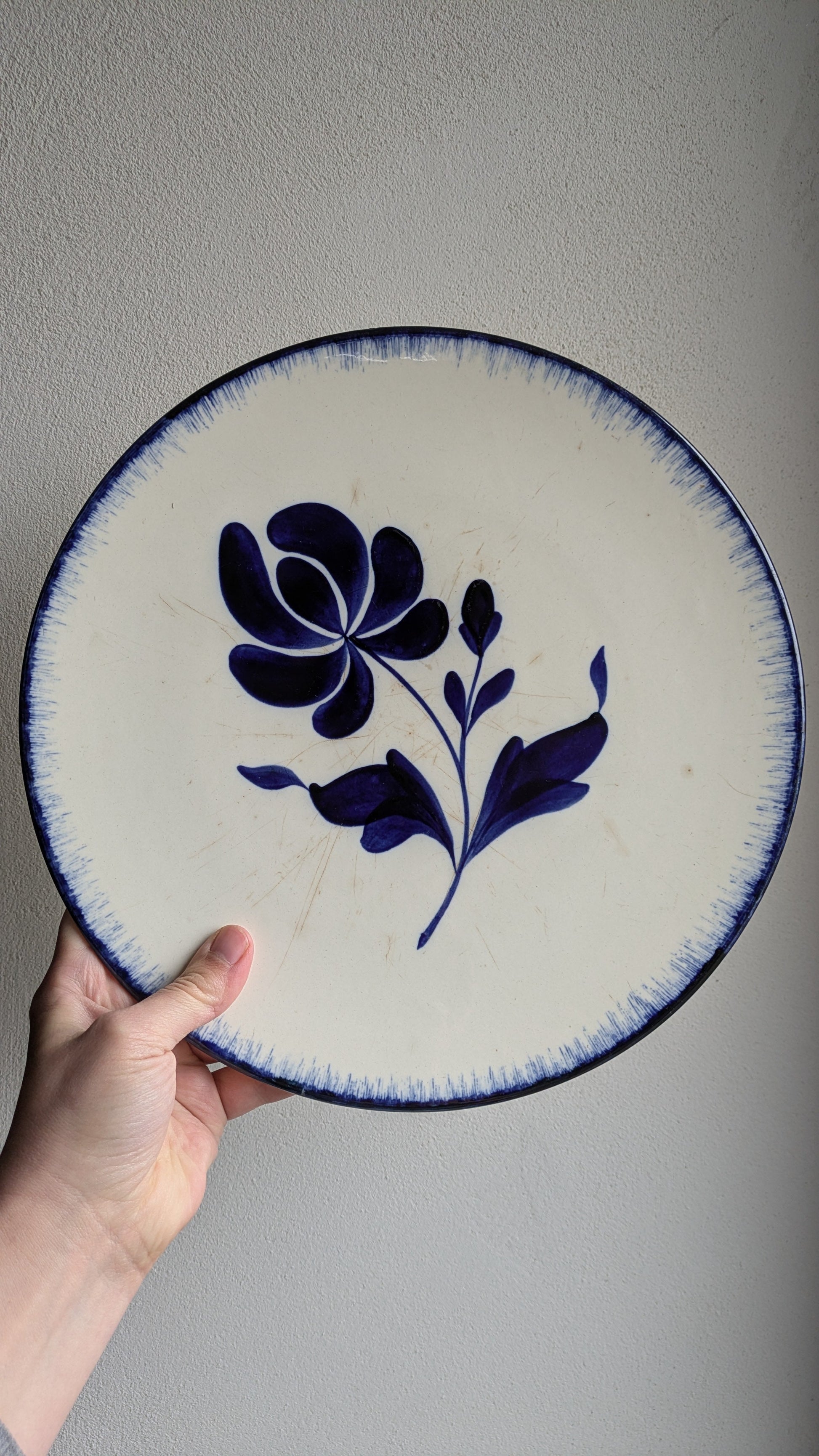 Plat à tarte en faience vintage De Raymonde à Zoé