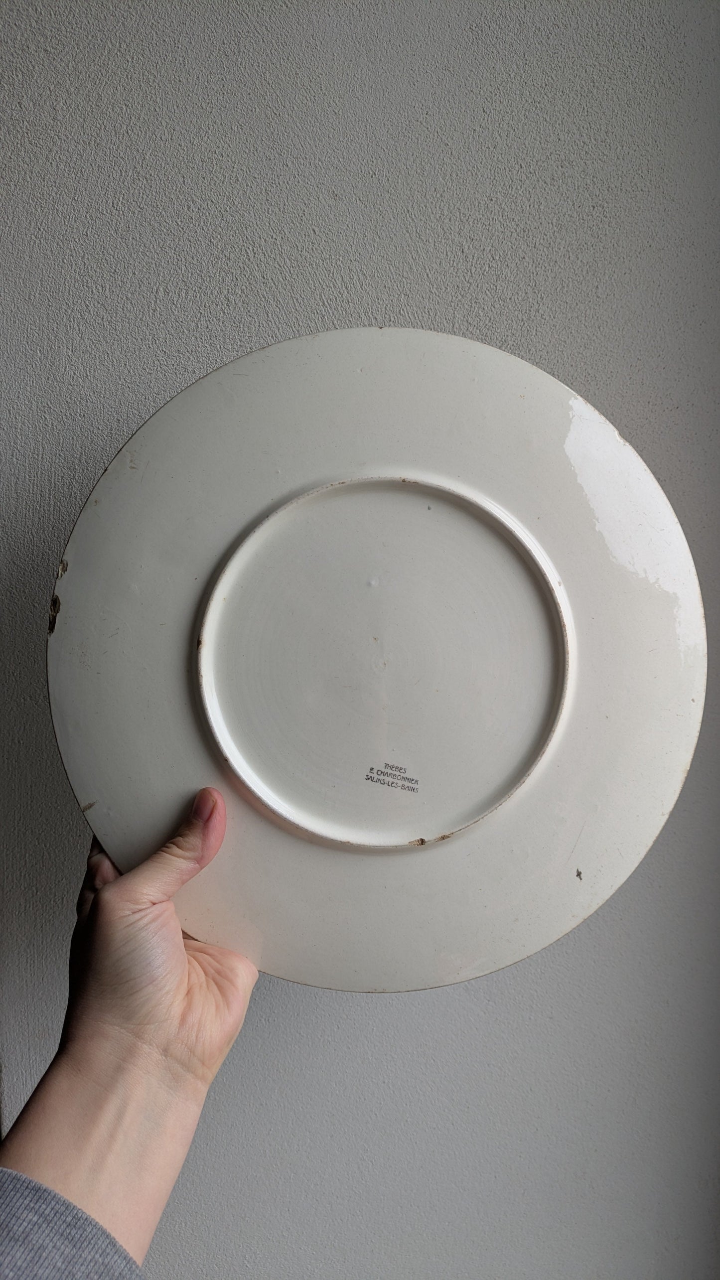 Plat à tarte en faience vintage De Raymonde à Zoé