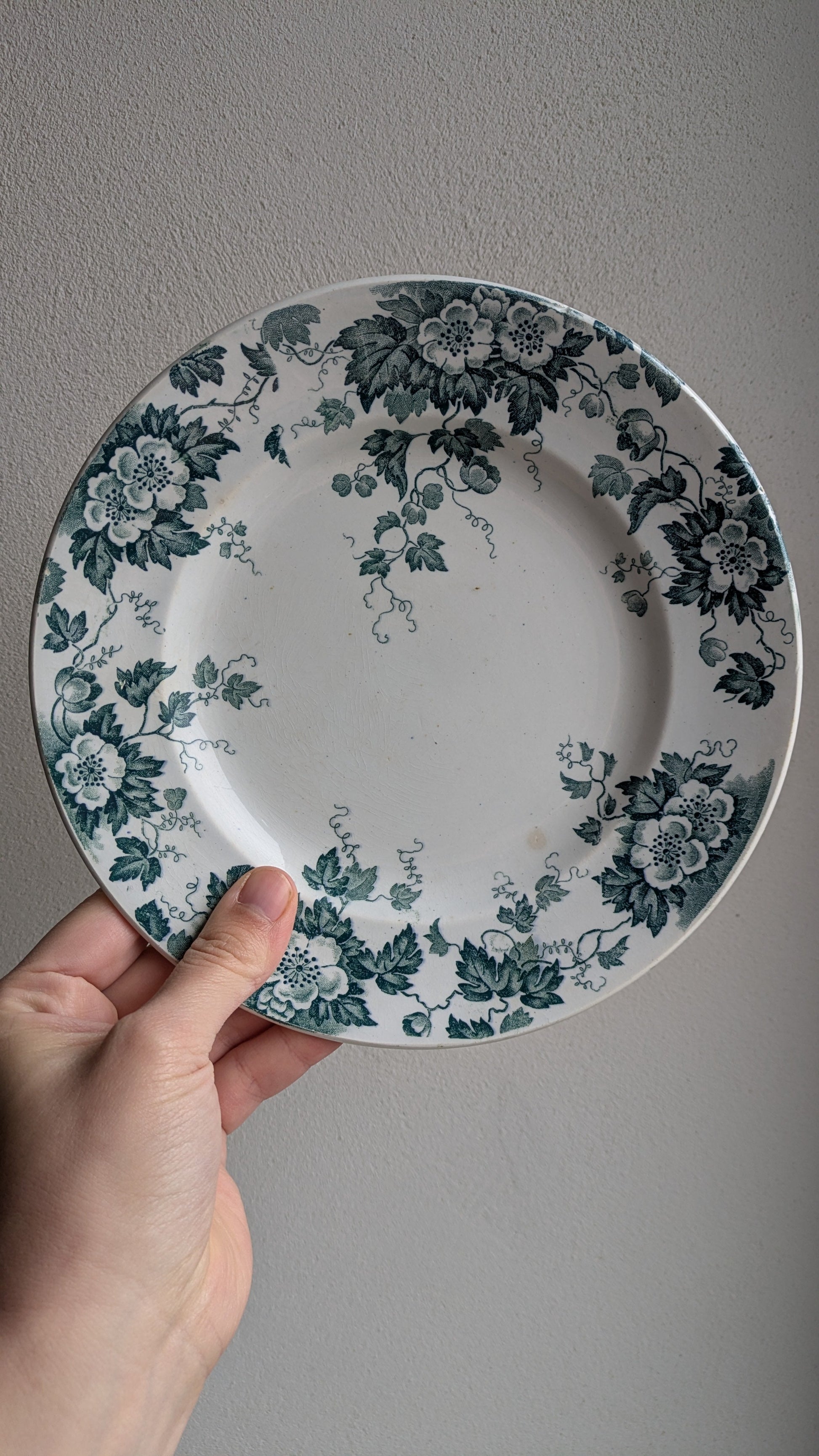 Assiette plate terre de fer à l'unité De Raymonde à Zoé