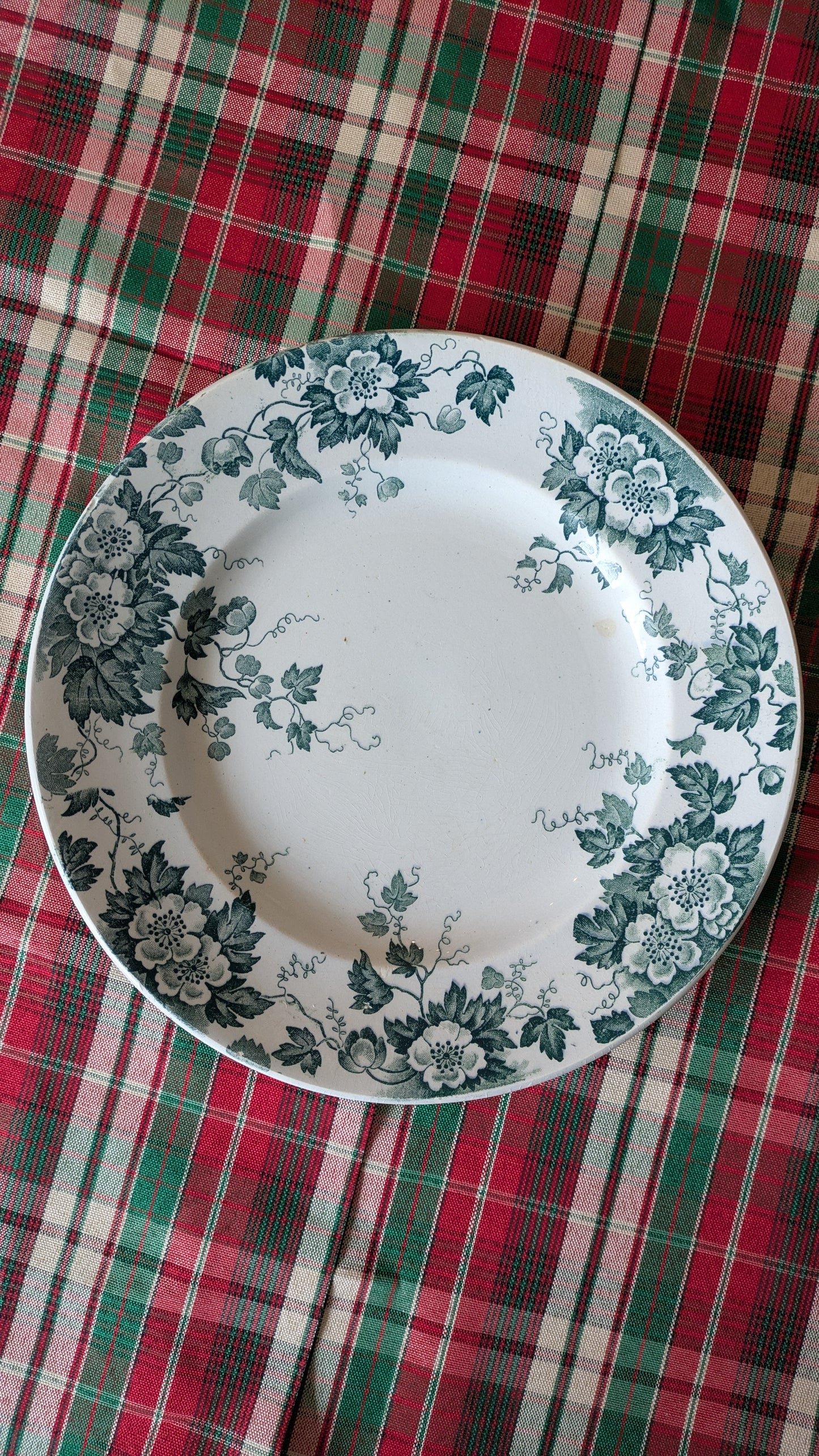 Assiette plate terre de fer à l'unité