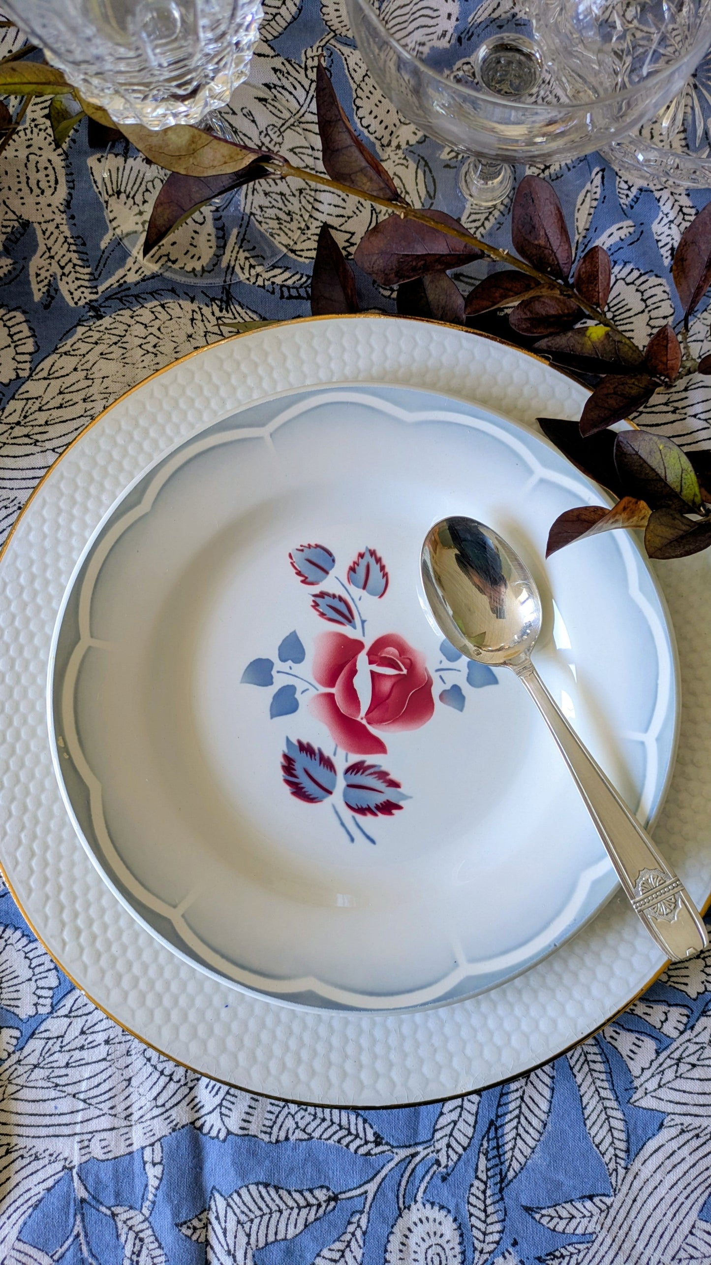 12 assiettes à dessert Digoin Sarreguemines De Raymonde à Zoé