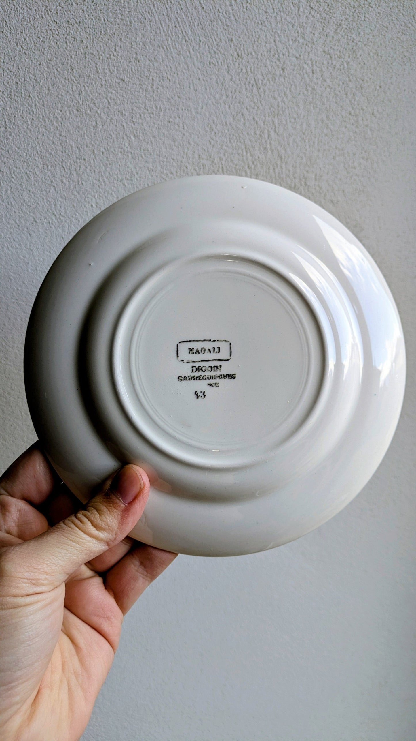 12 assiettes à dessert Digoin Sarreguemines De Raymonde à Zoé