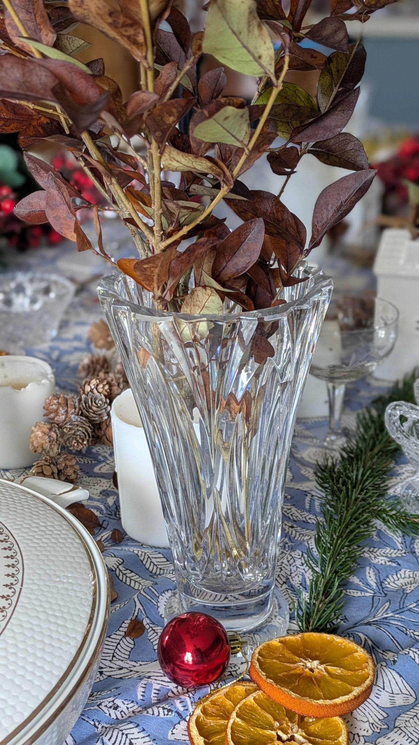 Vase évasé en cristal De Raymonde à Zoé