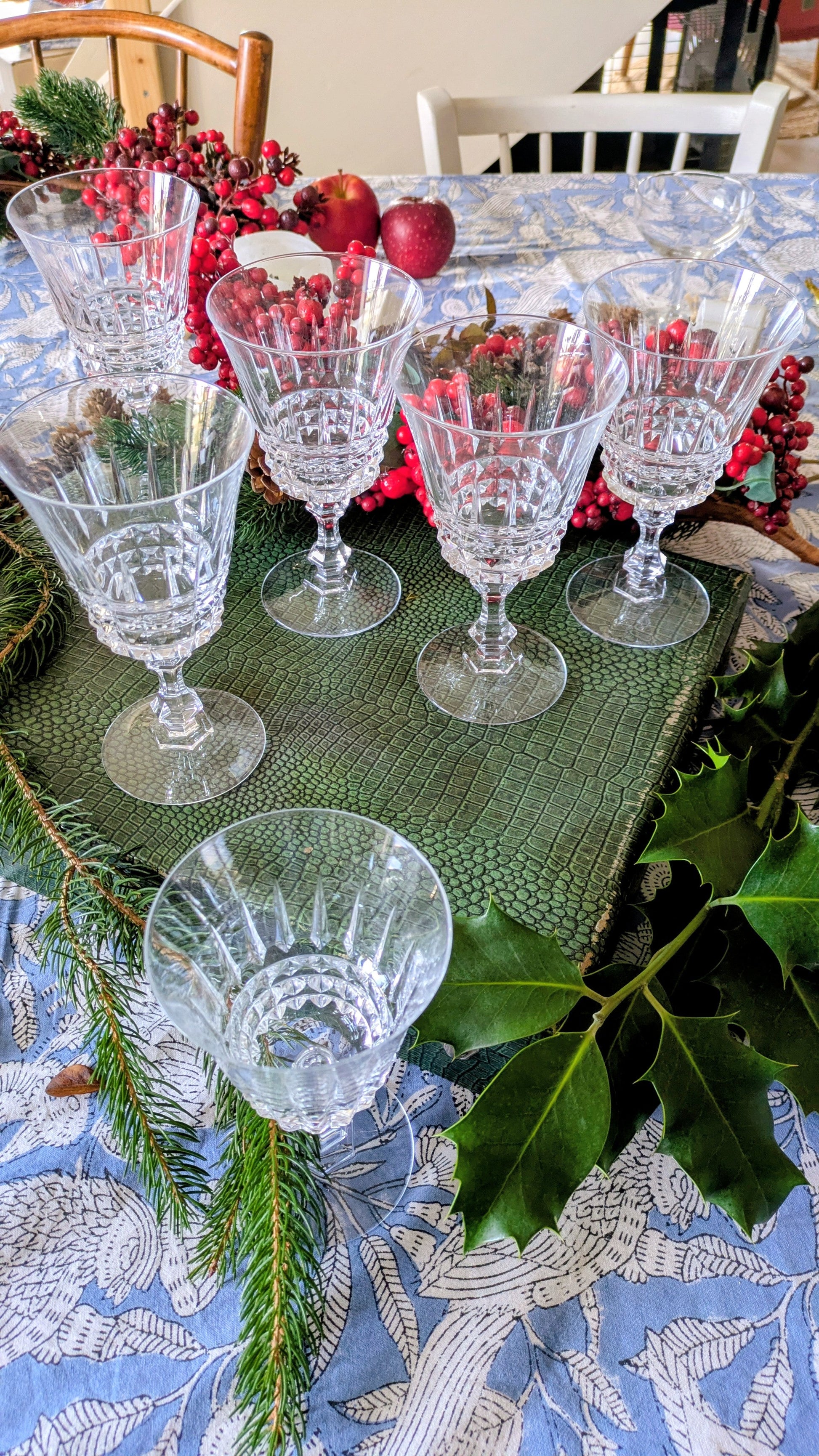 Ensemble de 6 verres à eau en cristal De Raymonde à Zoé