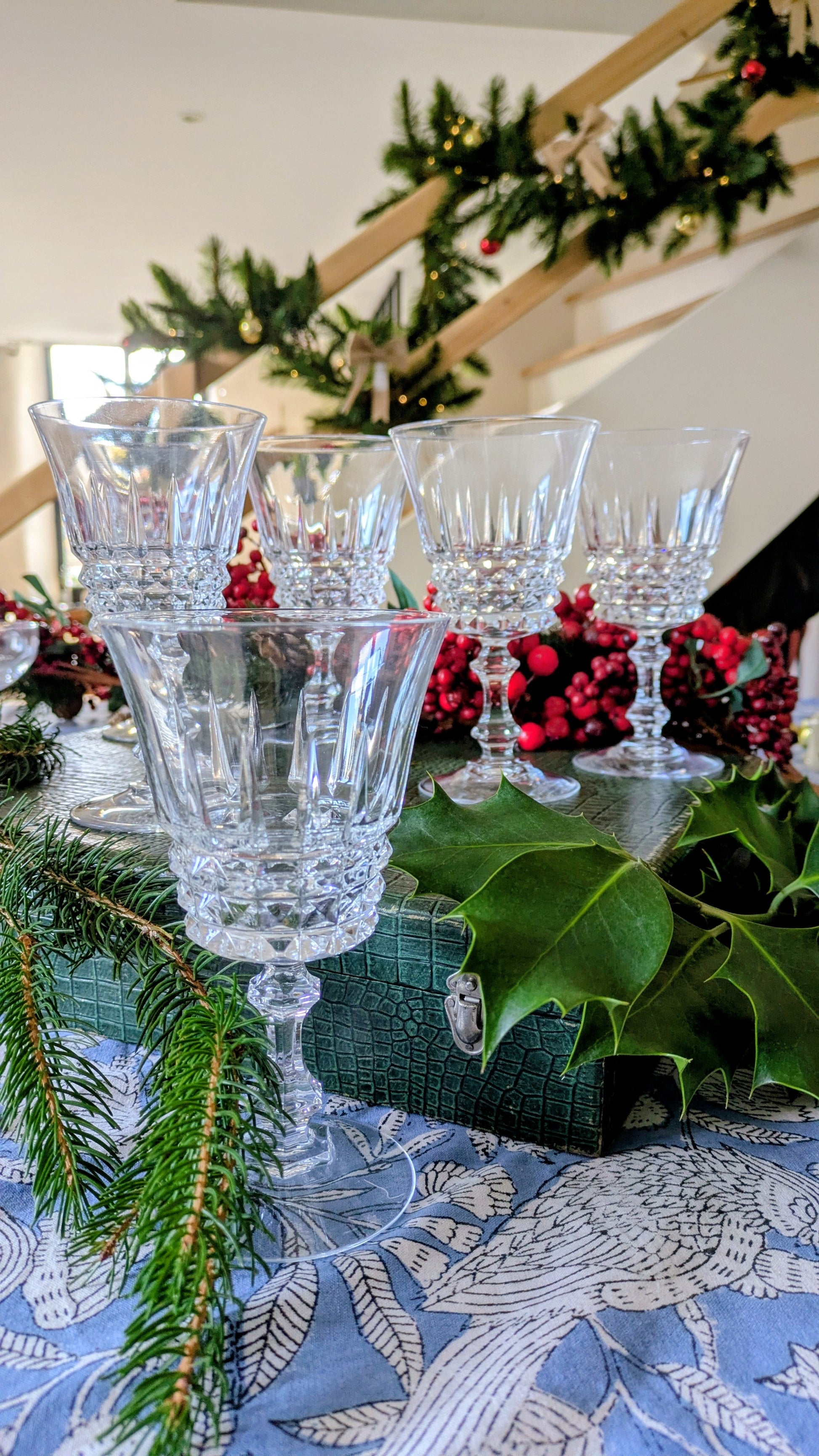 Ensemble de 6 verres à eau en cristal De Raymonde à Zoé