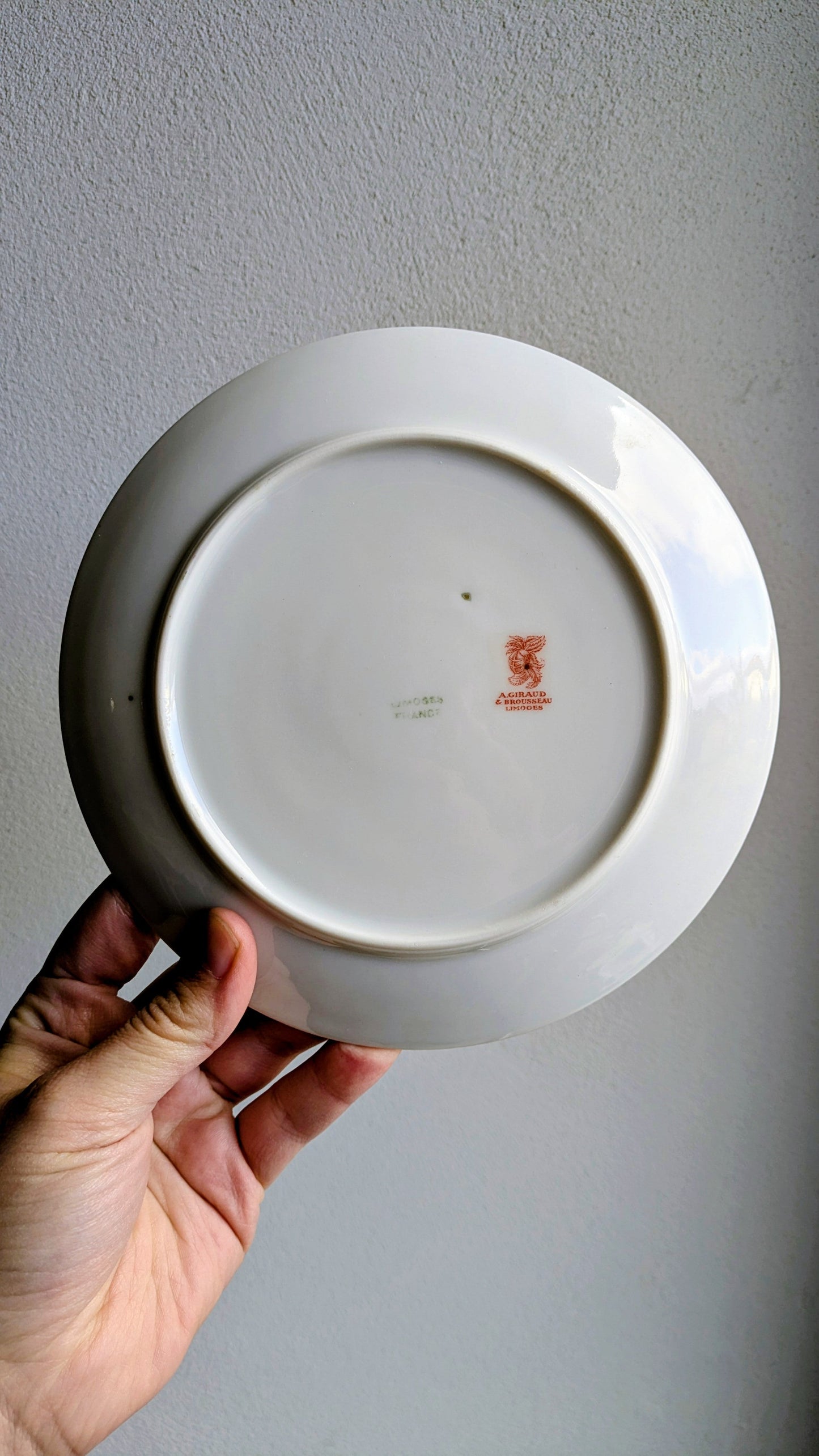 8 assiettes à dessert en porcelaine de Limoges. De Raymonde à Zoé