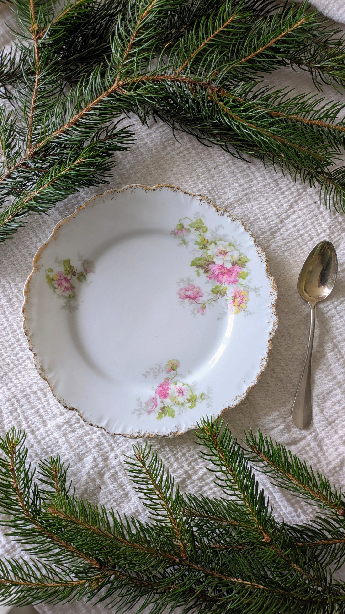 6 assiettes à dessert en porcelaine. De Raymonde à Zoé