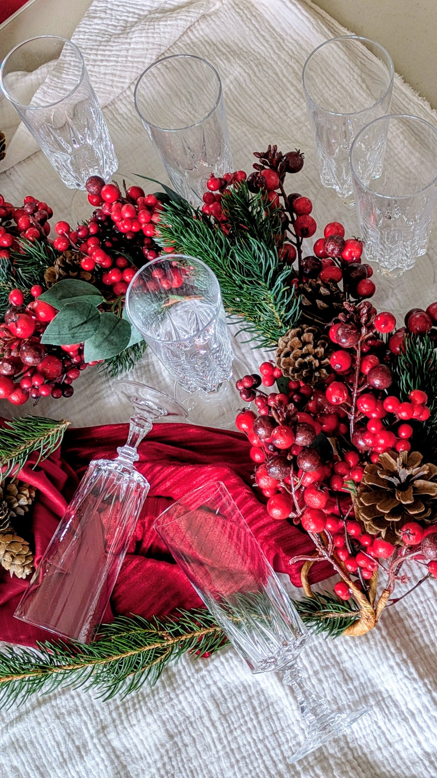 7 flûtes à champagne en cristal De Raymonde à Zoé