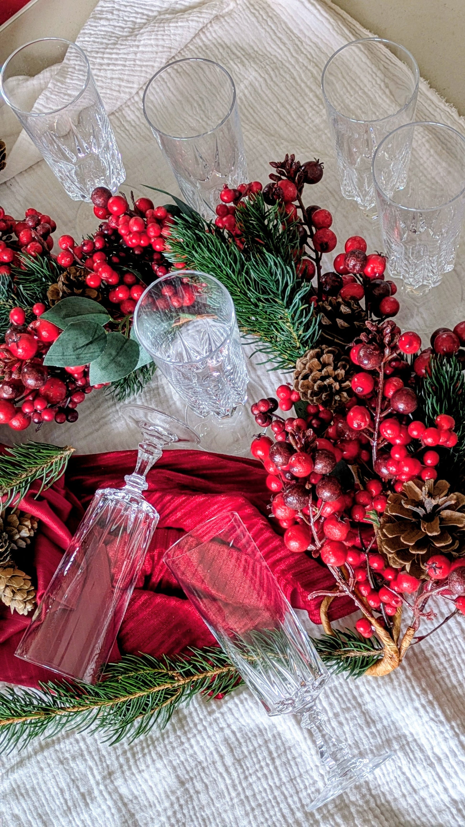 7 flûtes à champagne en cristal De Raymonde à Zoé