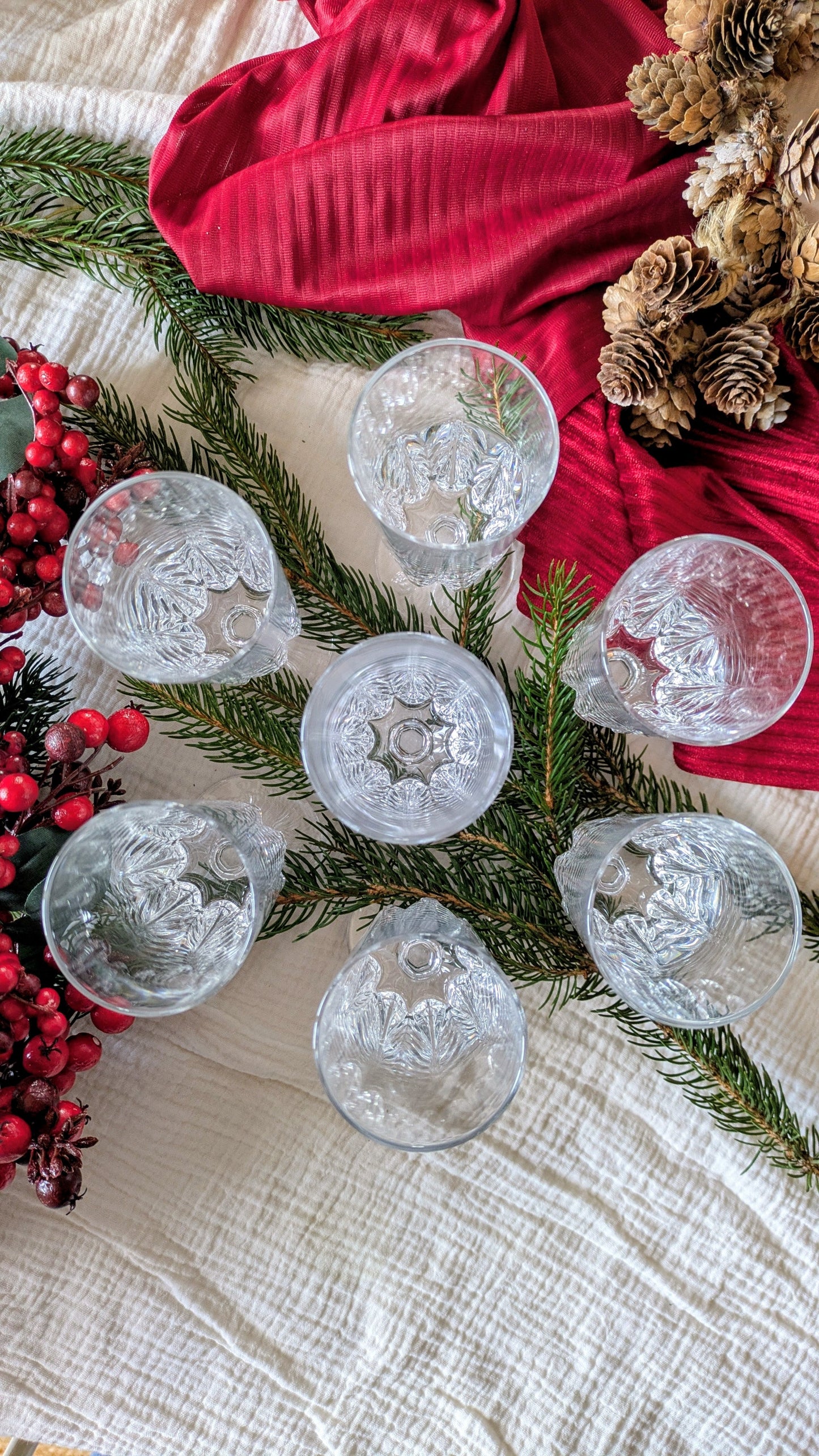 7 flûtes à champagne en cristal De Raymonde à Zoé