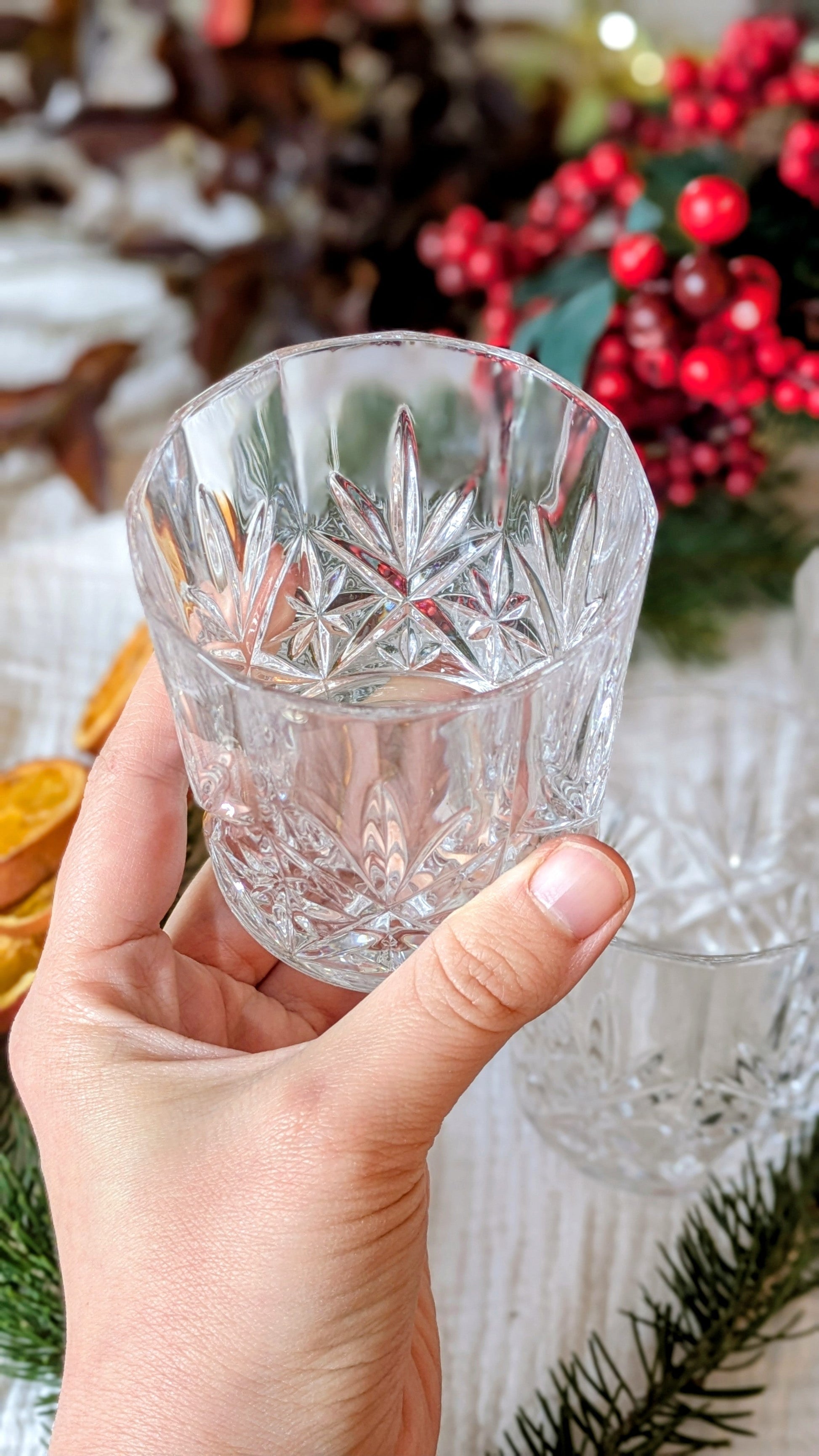 Ensemble de 5 verres à whisky en cristal De Raymonde à Zoé