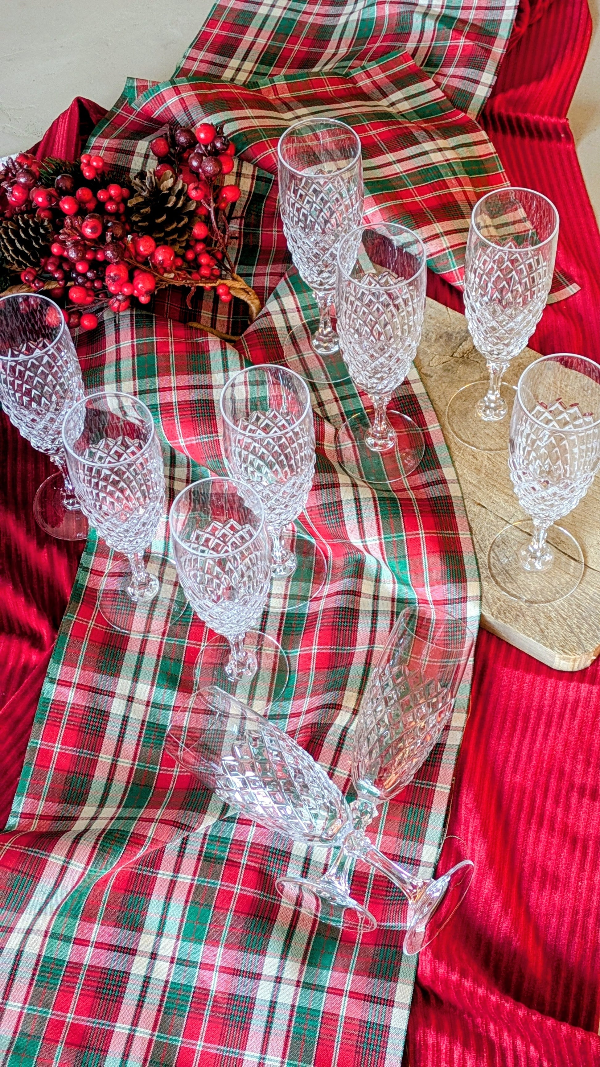 10 flûtes à champagne en cristal De Raymonde à Zoé