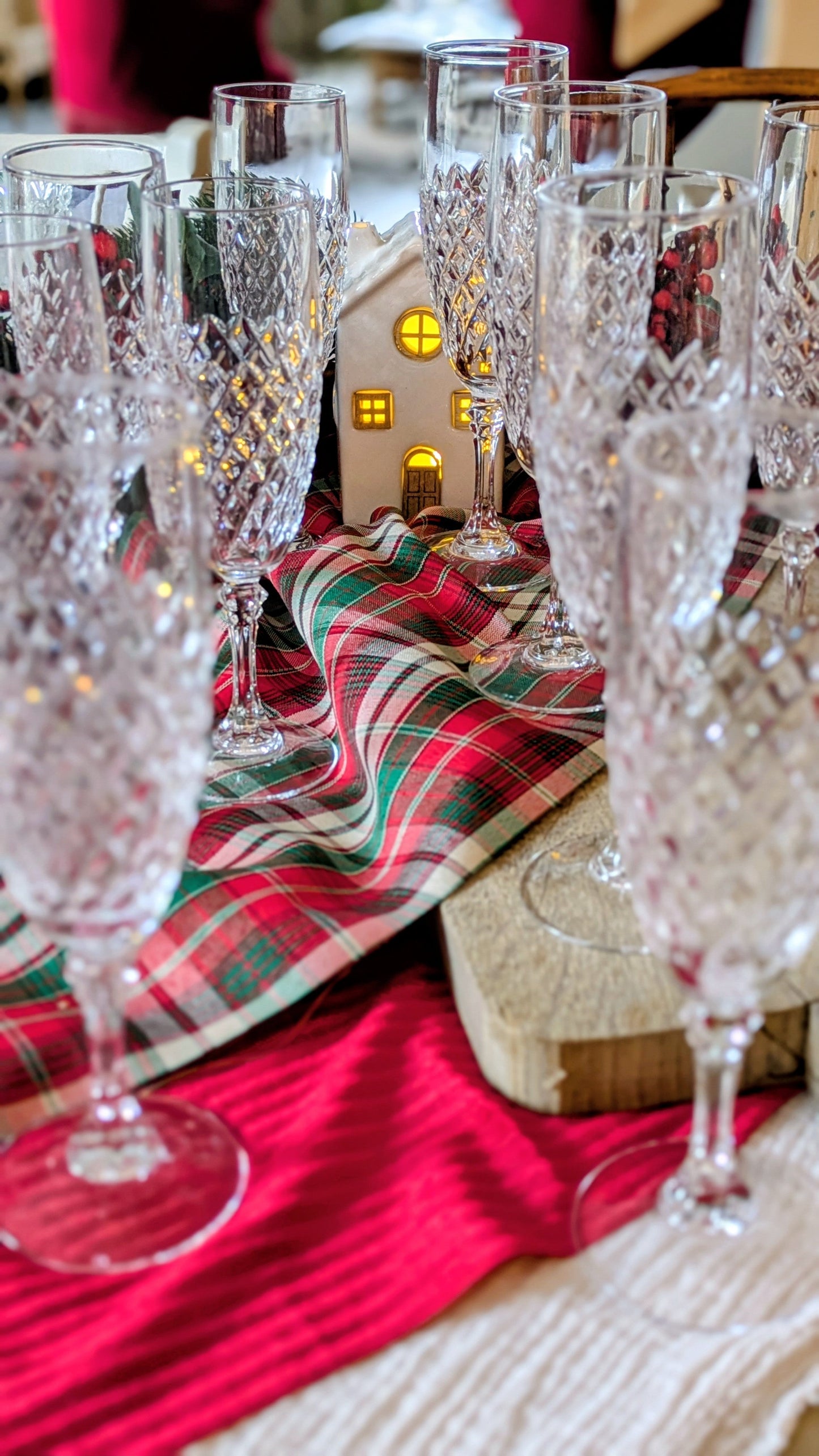 10 flûtes à champagne en cristal De Raymonde à Zoé