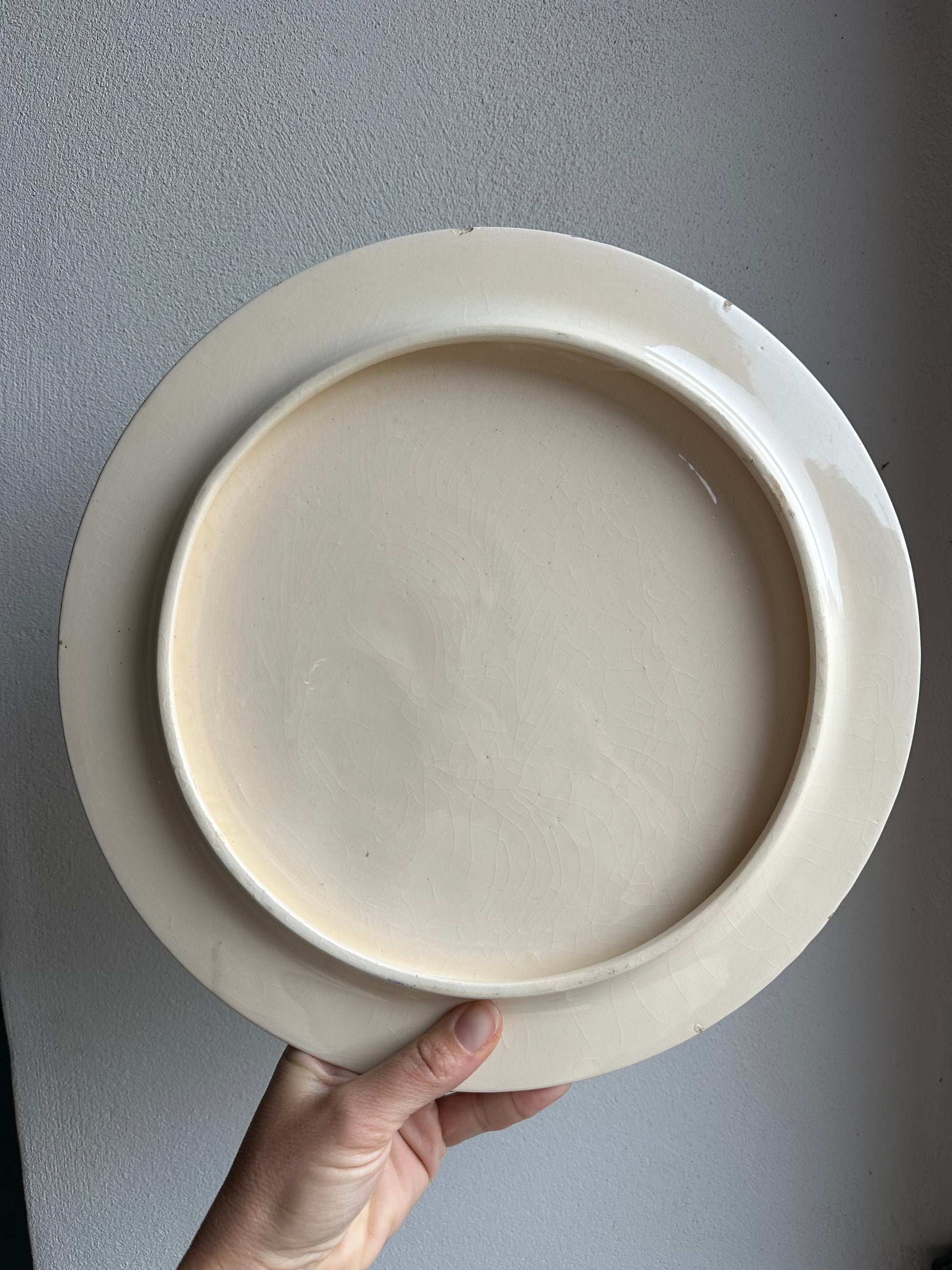 Plat à tarte en faience vintage De Raymonde à Zoé