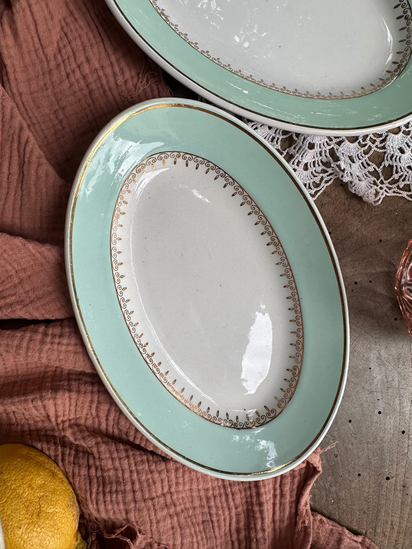 Ravier en faïence de Luneville De Raymonde à Zoé