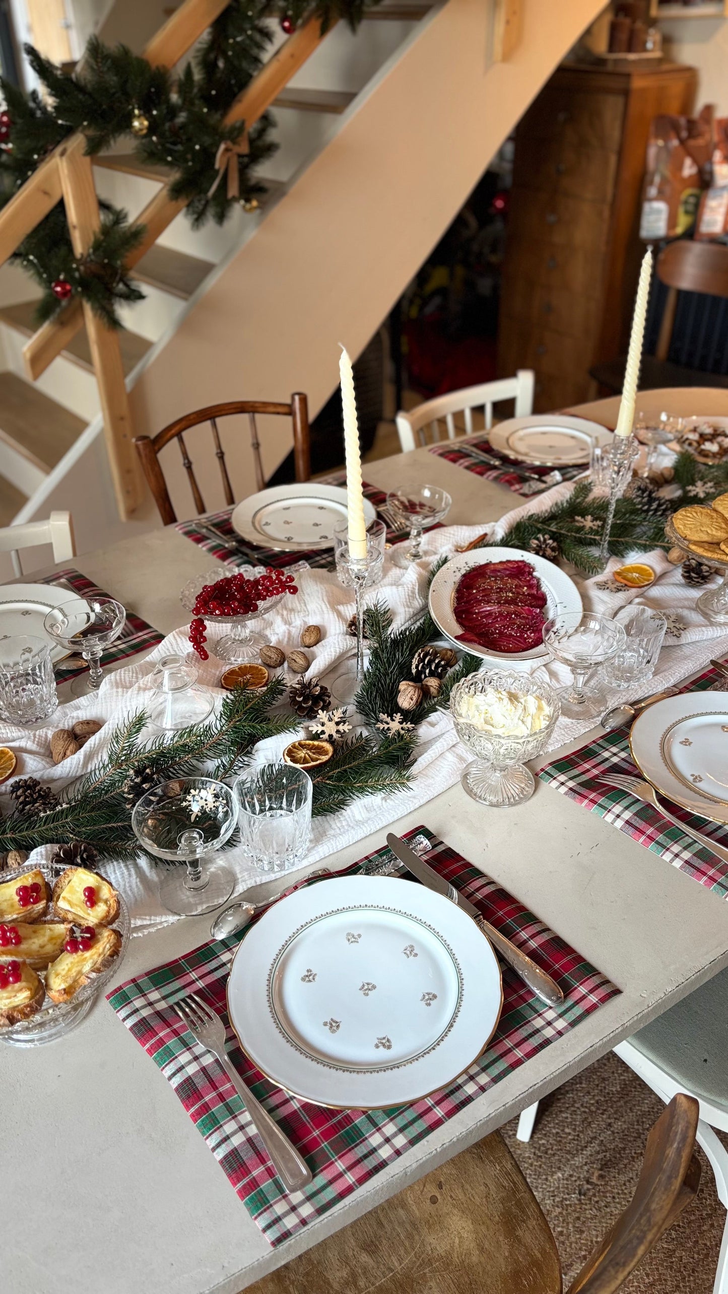 Duo de bougeoirs en verre torsadé De Raymonde à Zoé