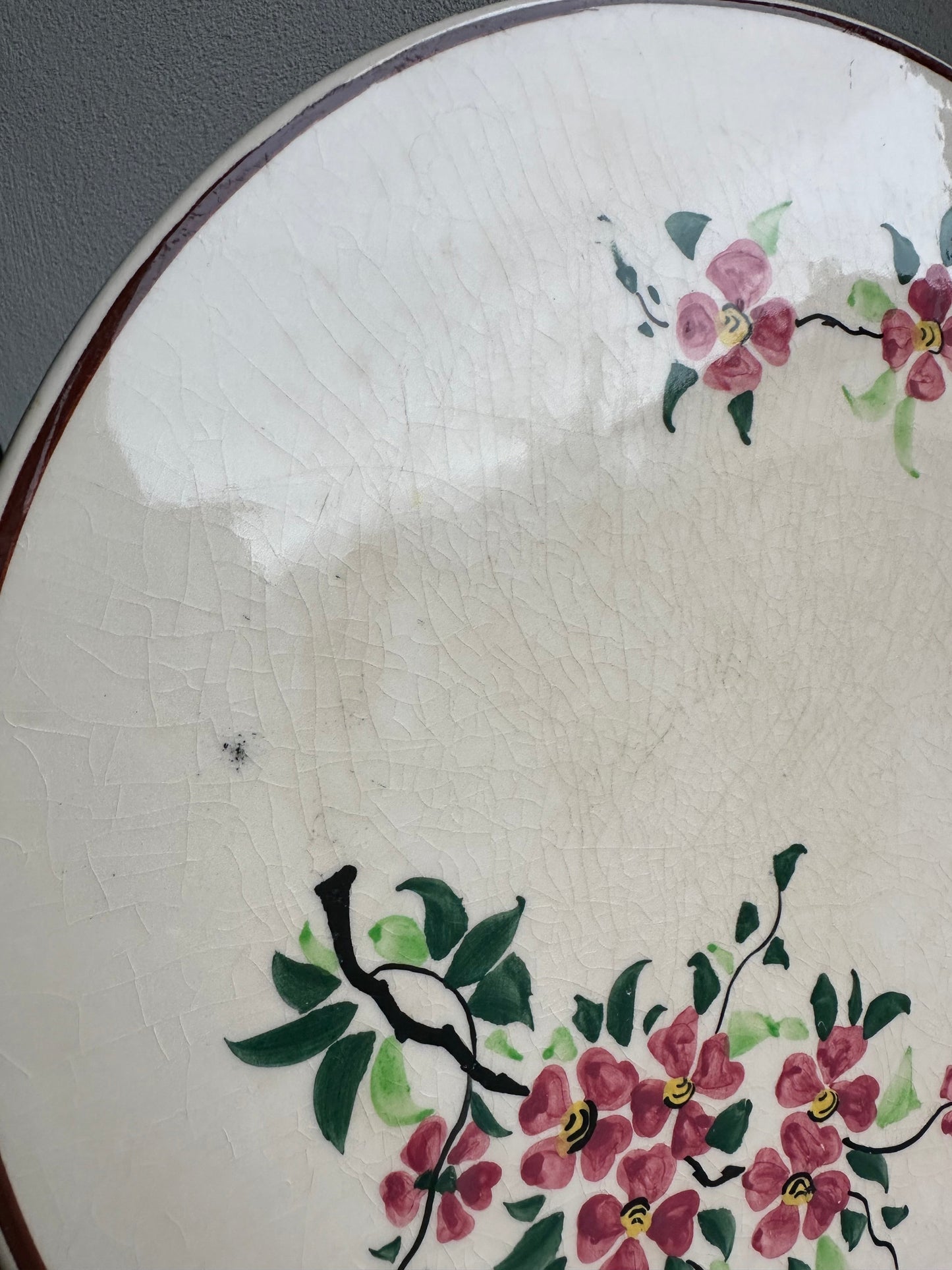 Plat à tarte en faience vintage De Raymonde à Zoé