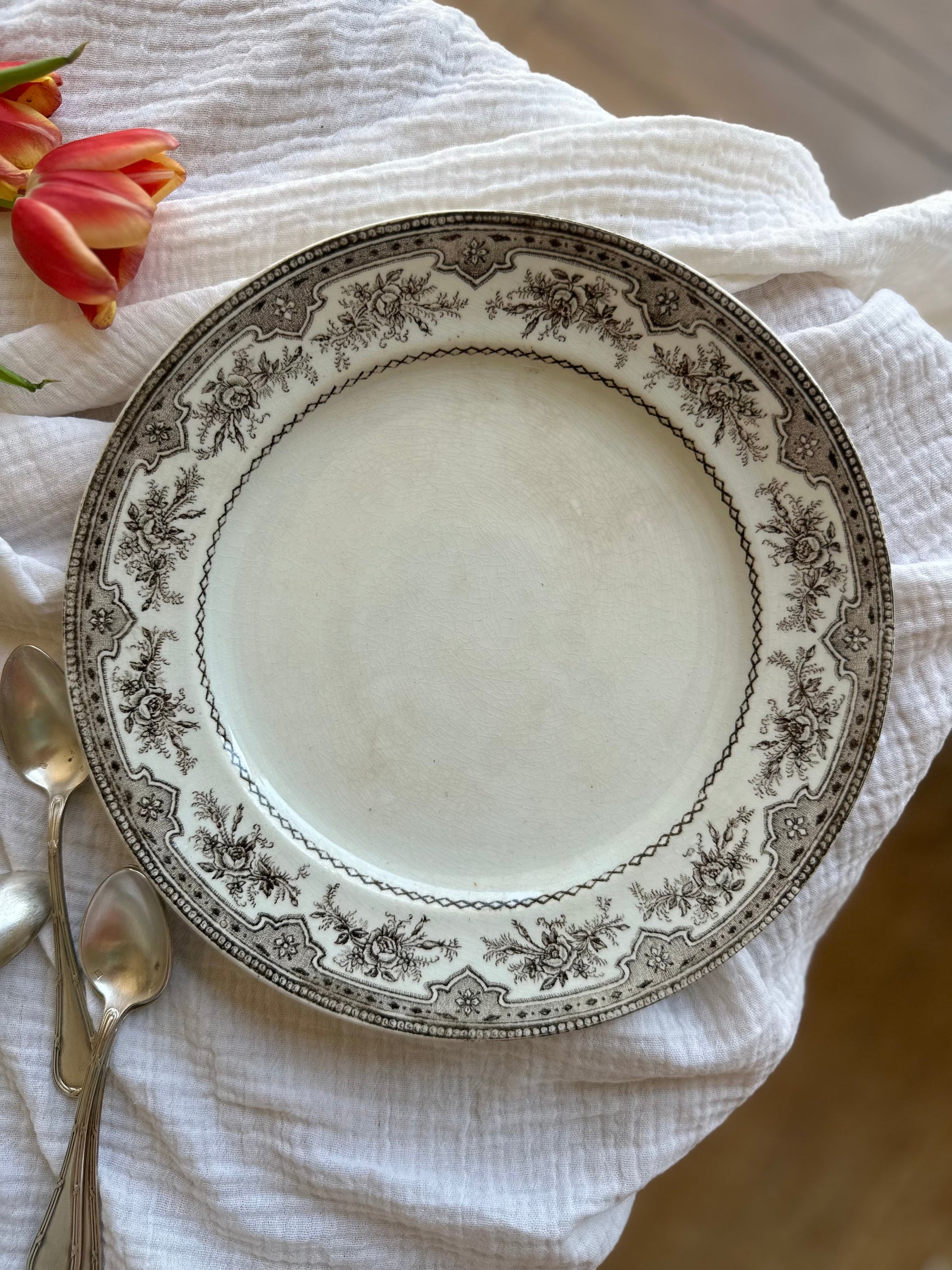 Assiette plates terre de fer De Raymonde à Zoé