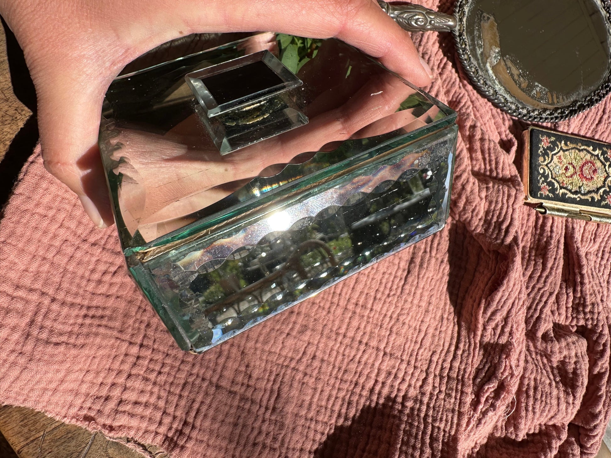 Boite à bijoux miroirs biseautés De Raymonde à Zoé