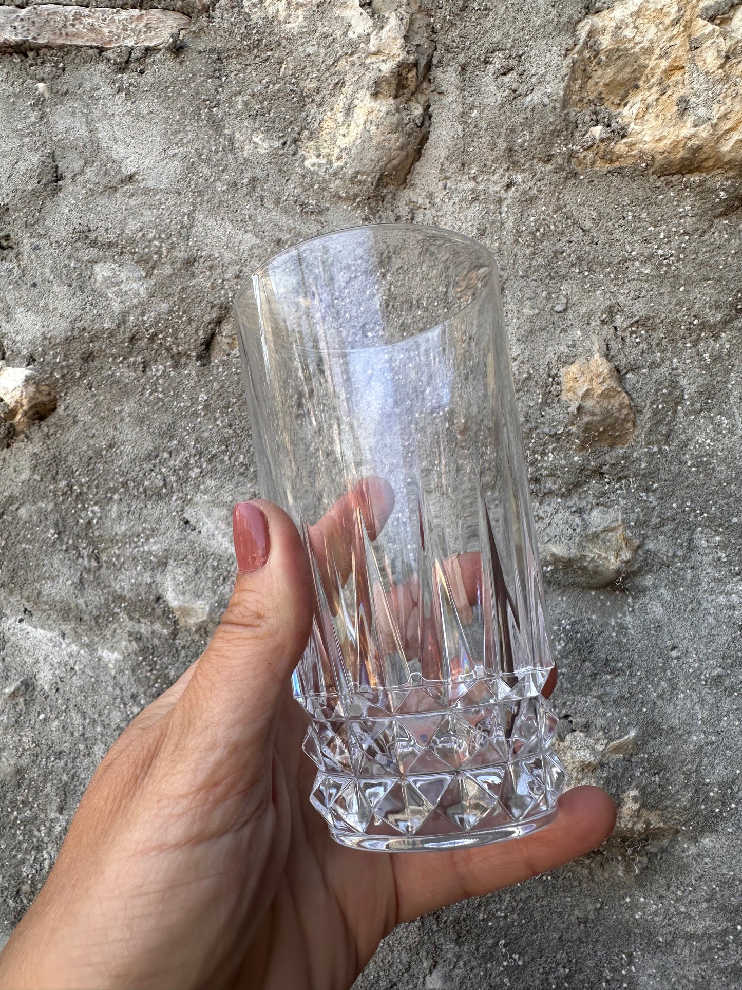 Ensemble de 4 verres à orangeade en cristal De Raymonde à Zoé