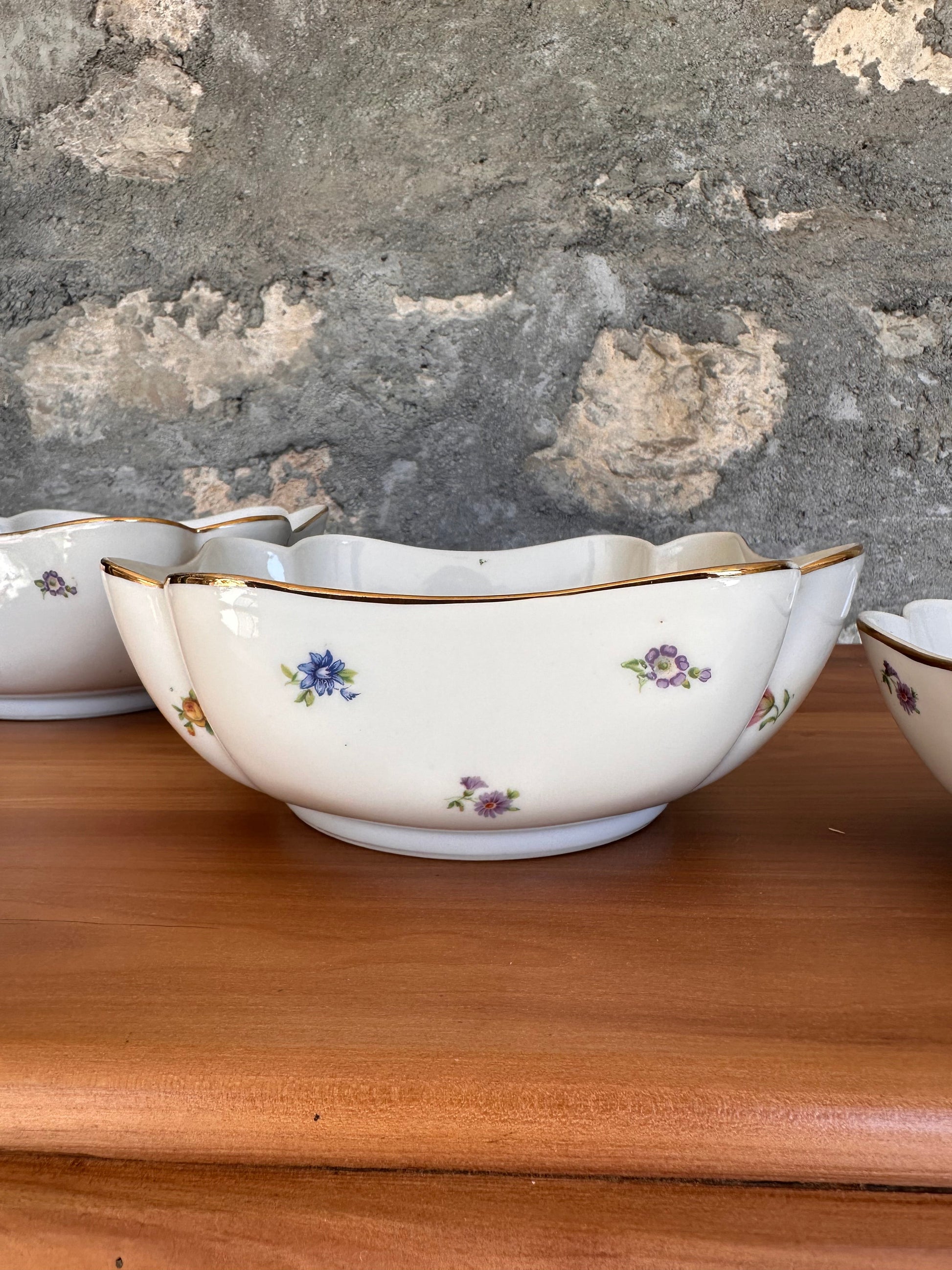 Trio de saladier en porcelaine De Raymonde à Zoé