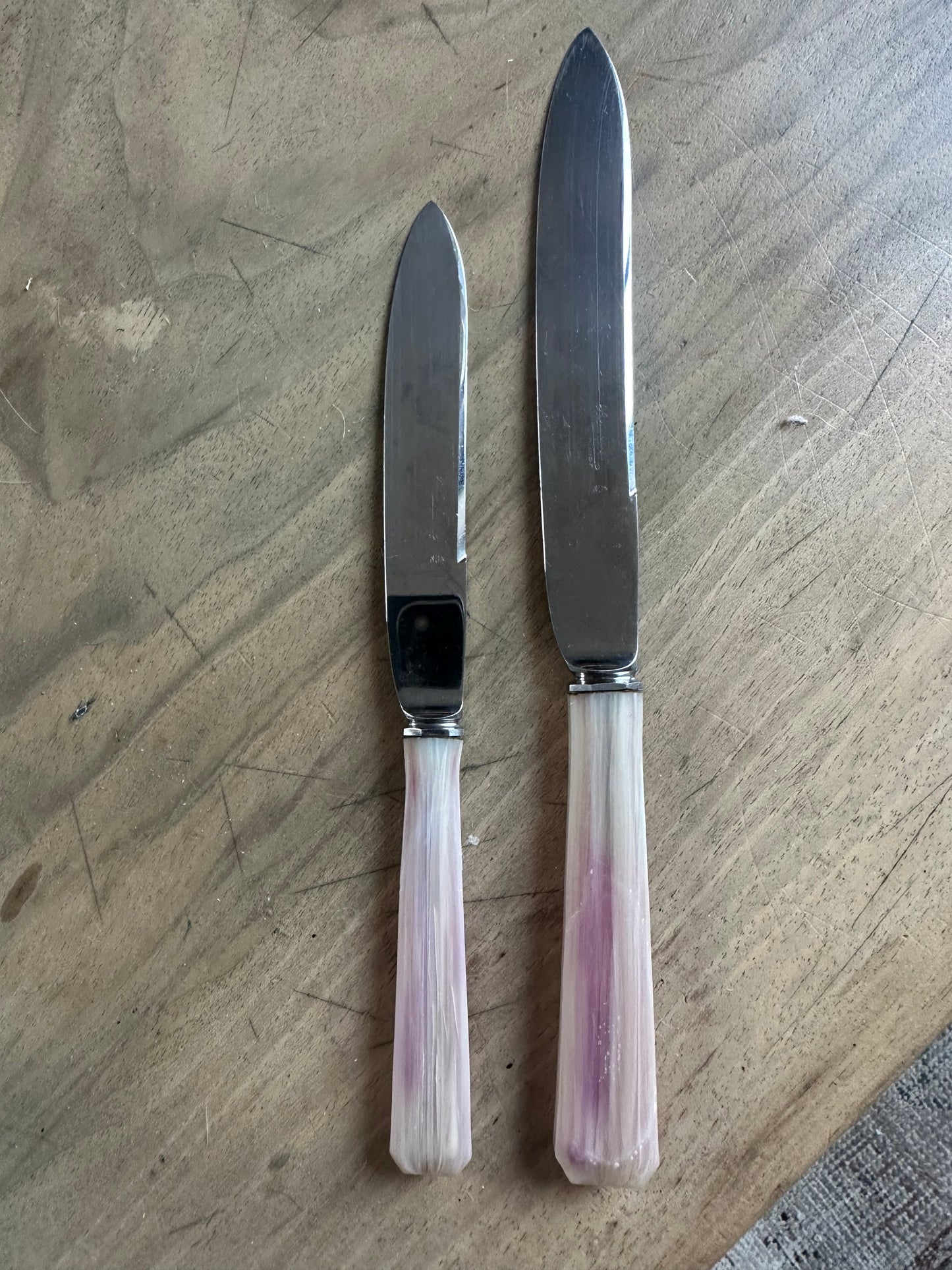 Ensemble de 24 couteaux vintage dans leur étui De Raymonde à Zoé