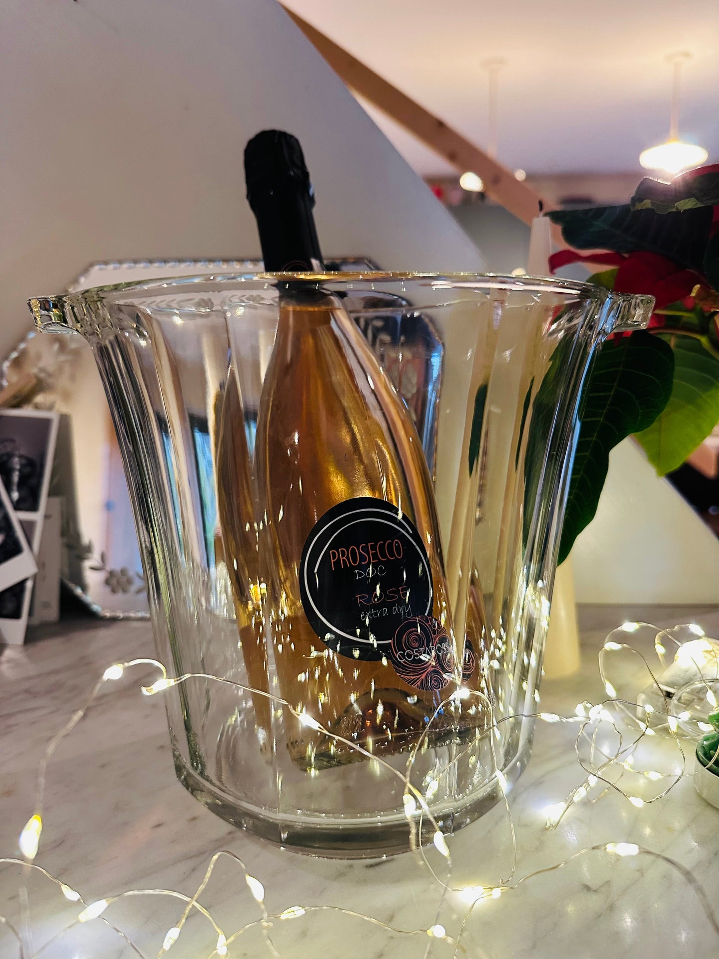 Seau à champagne en cristal De Raymonde à Zoé