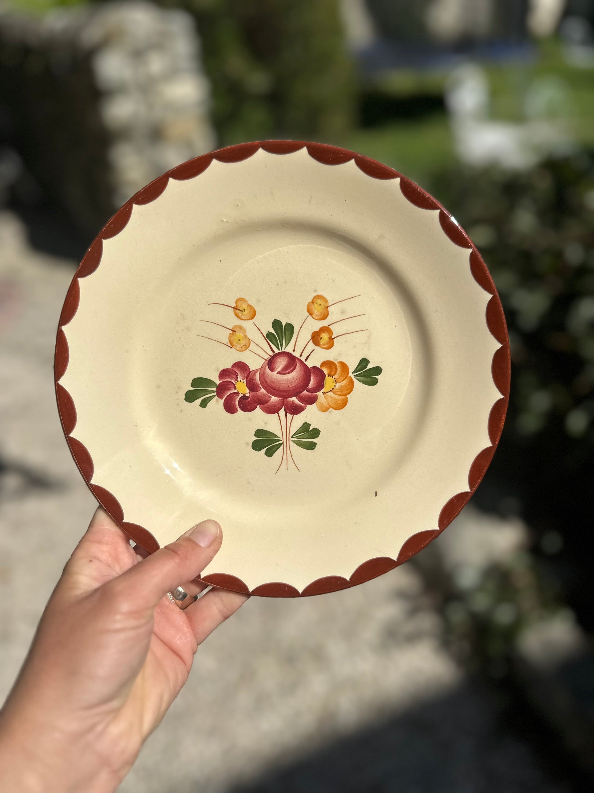 Ensemble de 6 assiettes plates Longchamp De Raymonde à Zoé