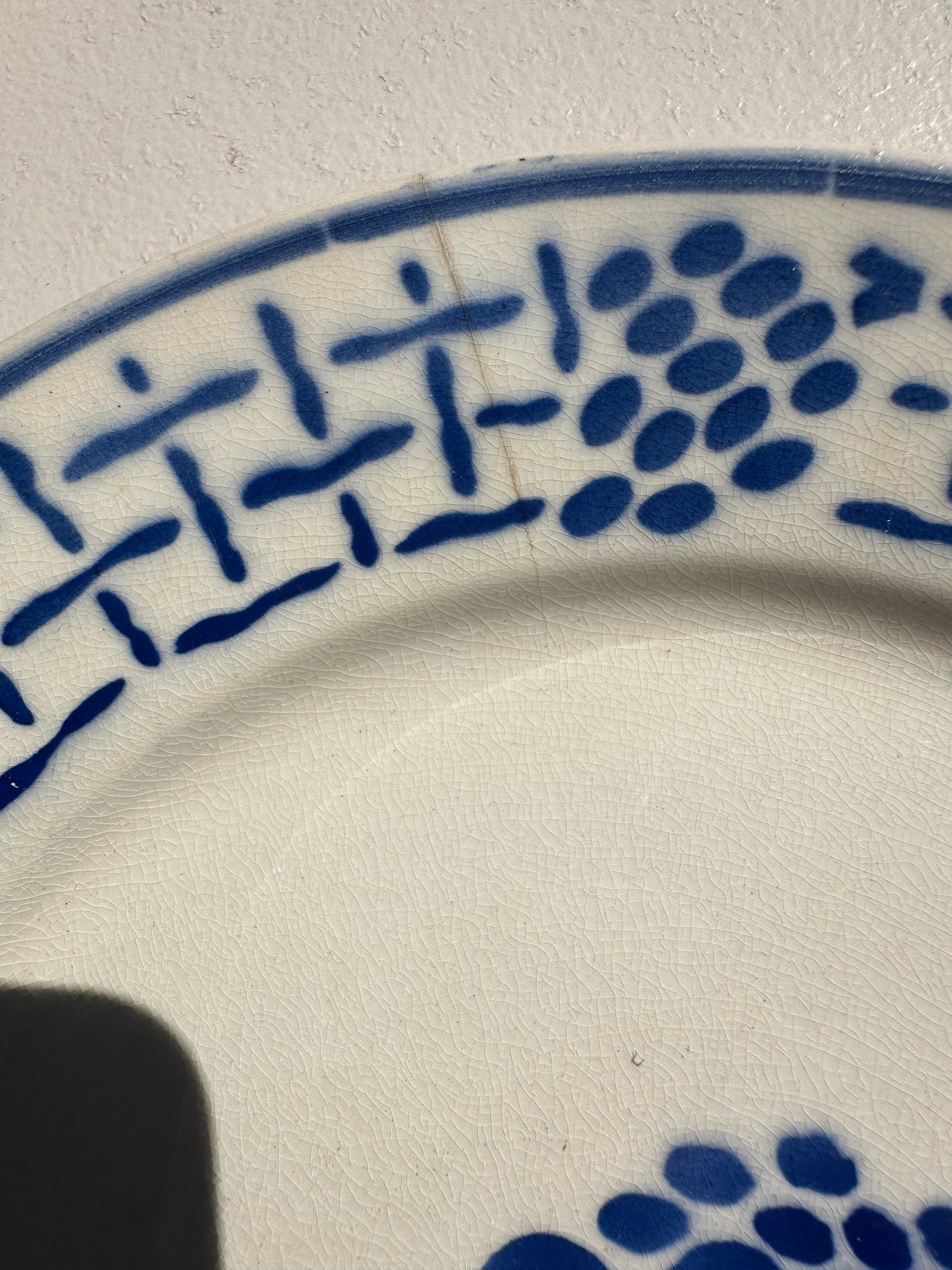 Ensemble de 10 assiettes plates Badonviller De Raymonde à Zoé