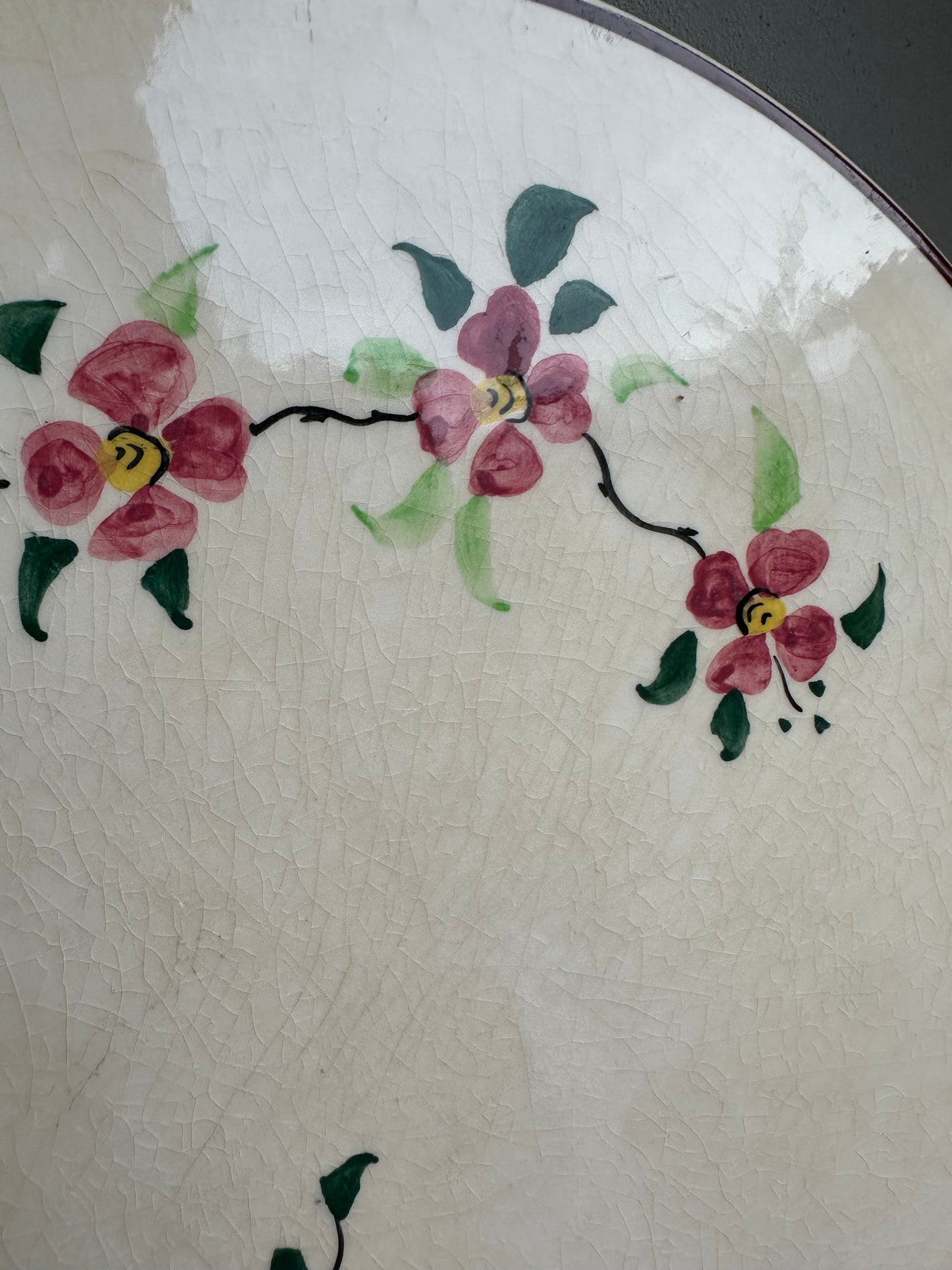 Plat à tarte en faience vintage De Raymonde à Zoé