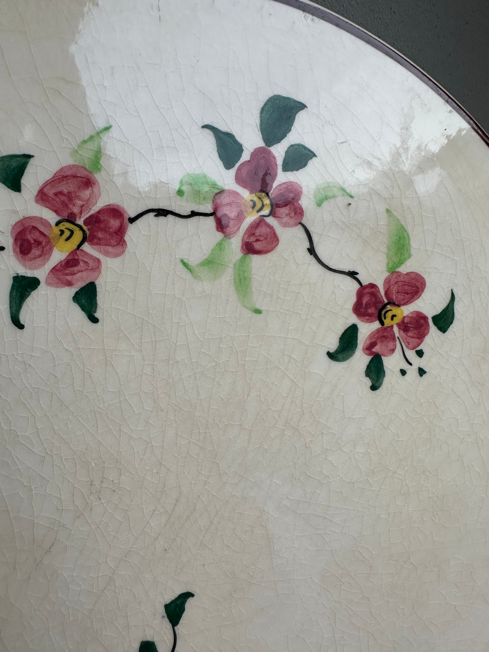 Plat à tarte en faience vintage De Raymonde à Zoé