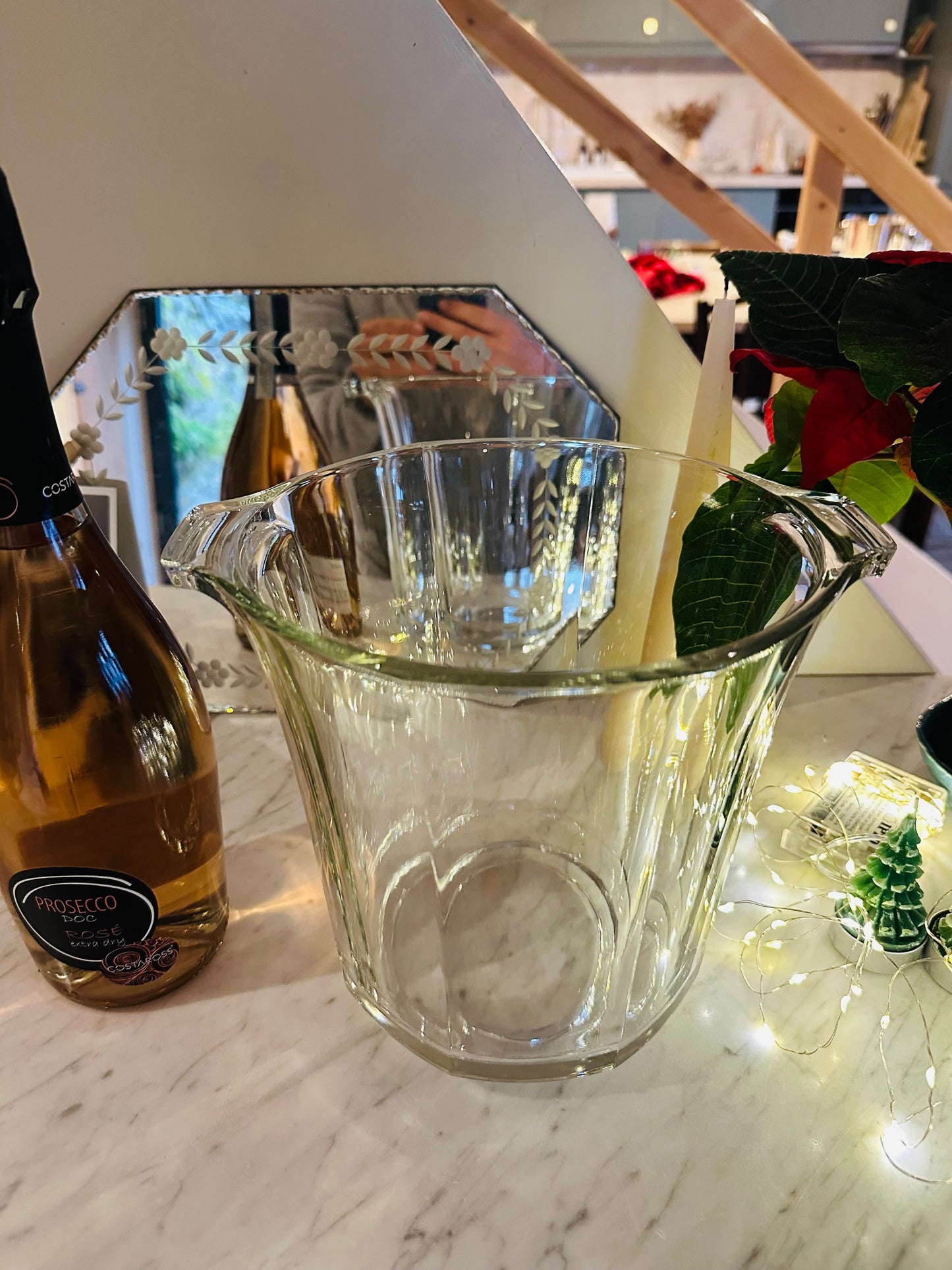 Seau à champagne en cristal De Raymonde à Zoé