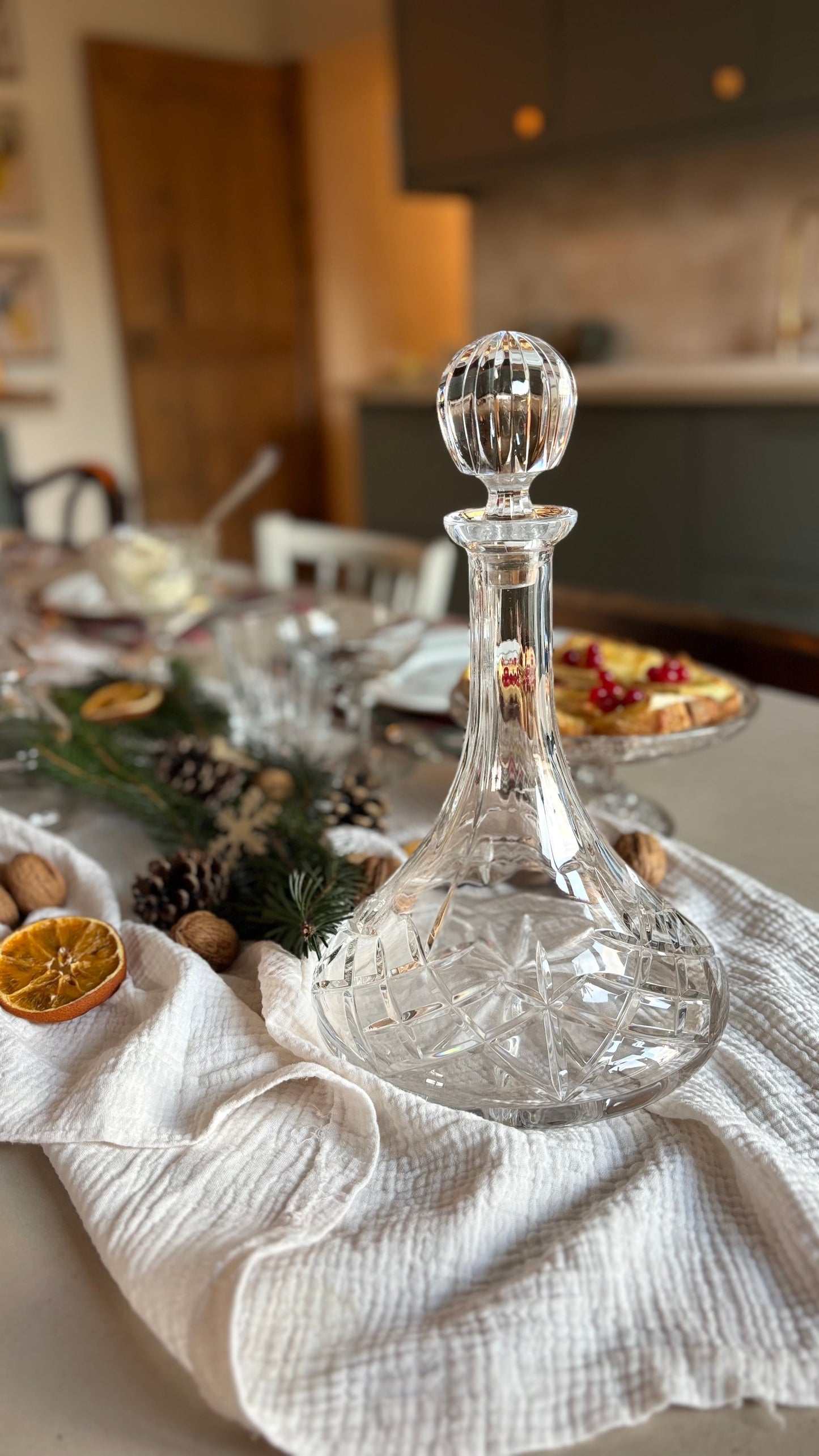 Carafe à décanter en cristal taillé De Raymonde à Zoé