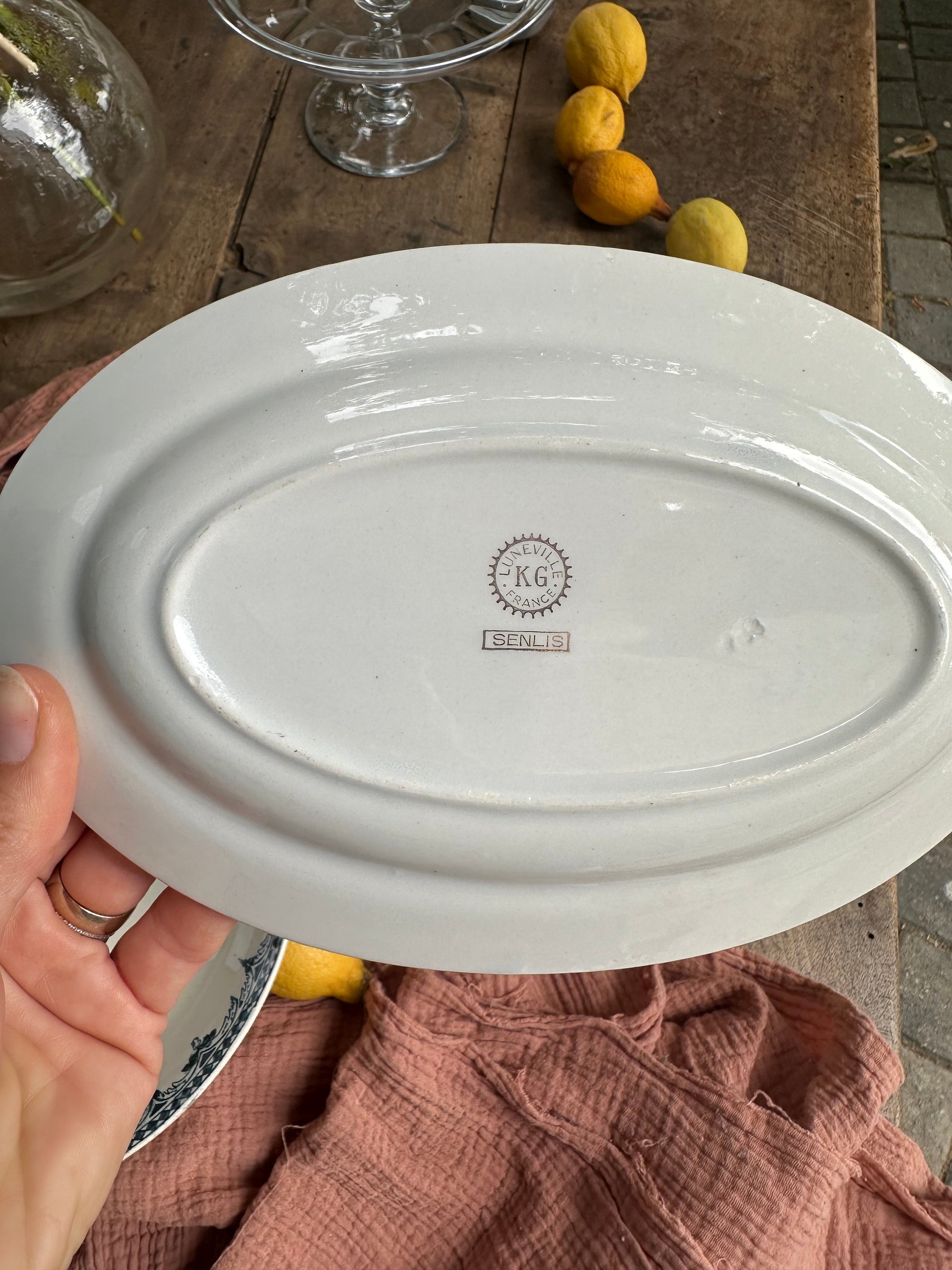 Ravier en faïence de Luneville De Raymonde à Zoé