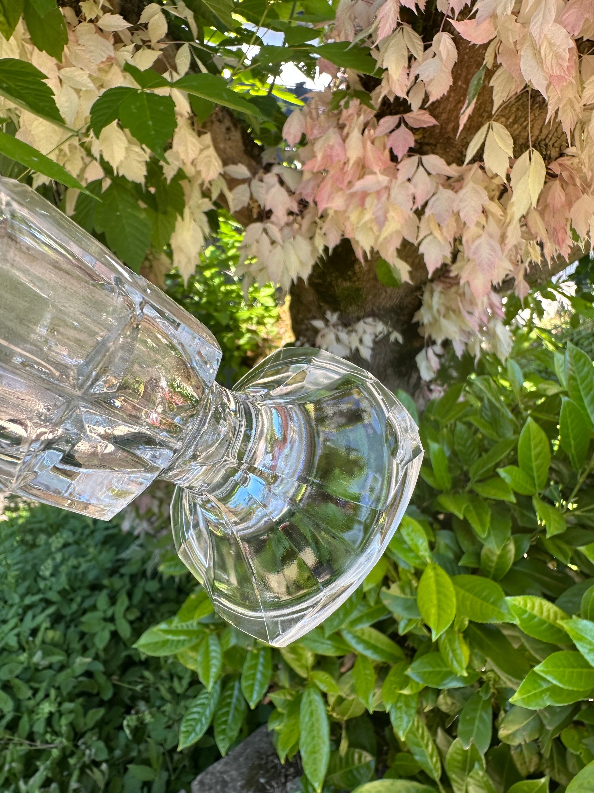 Trio de vases vintage en verre et cristal De Raymonde à Zoé