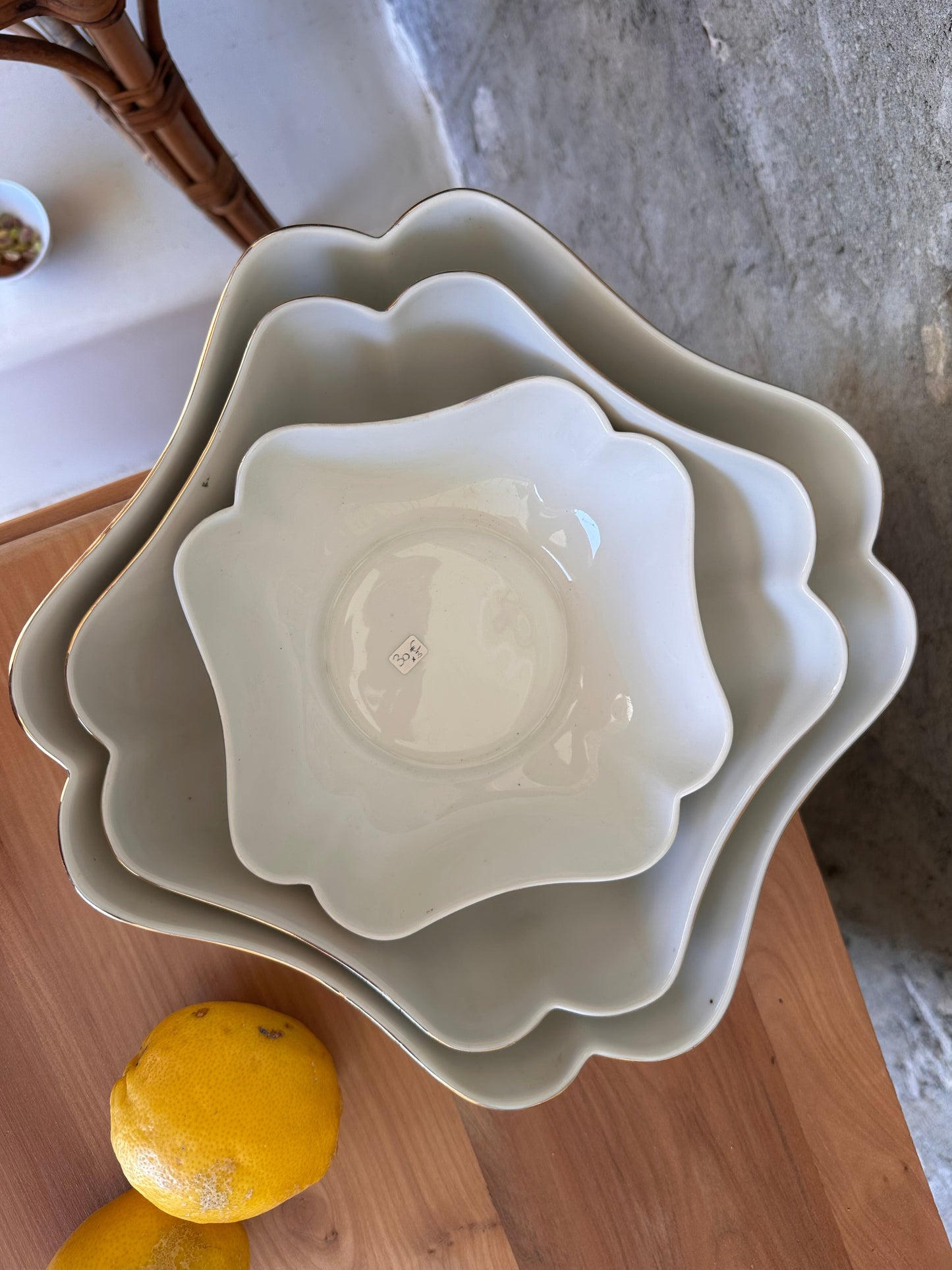 Trio de saladier en porcelaine De Raymonde à Zoé