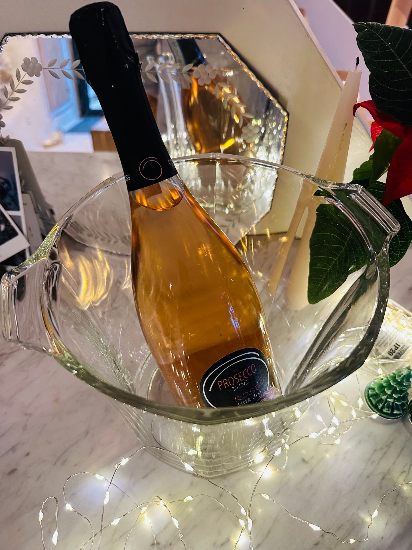 Seau à champagne en cristal De Raymonde à Zoé