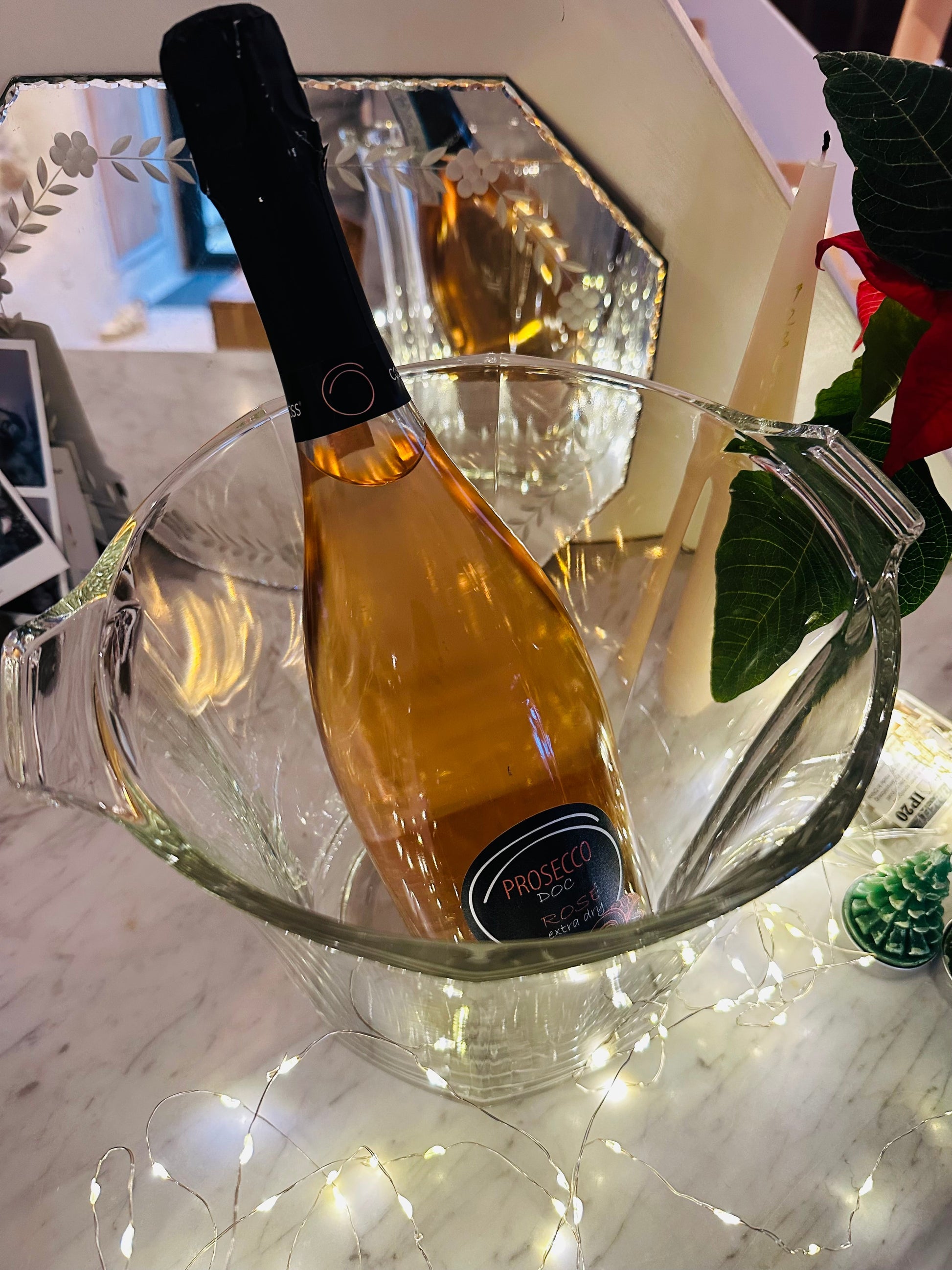 Seau à champagne en cristal De Raymonde à Zoé