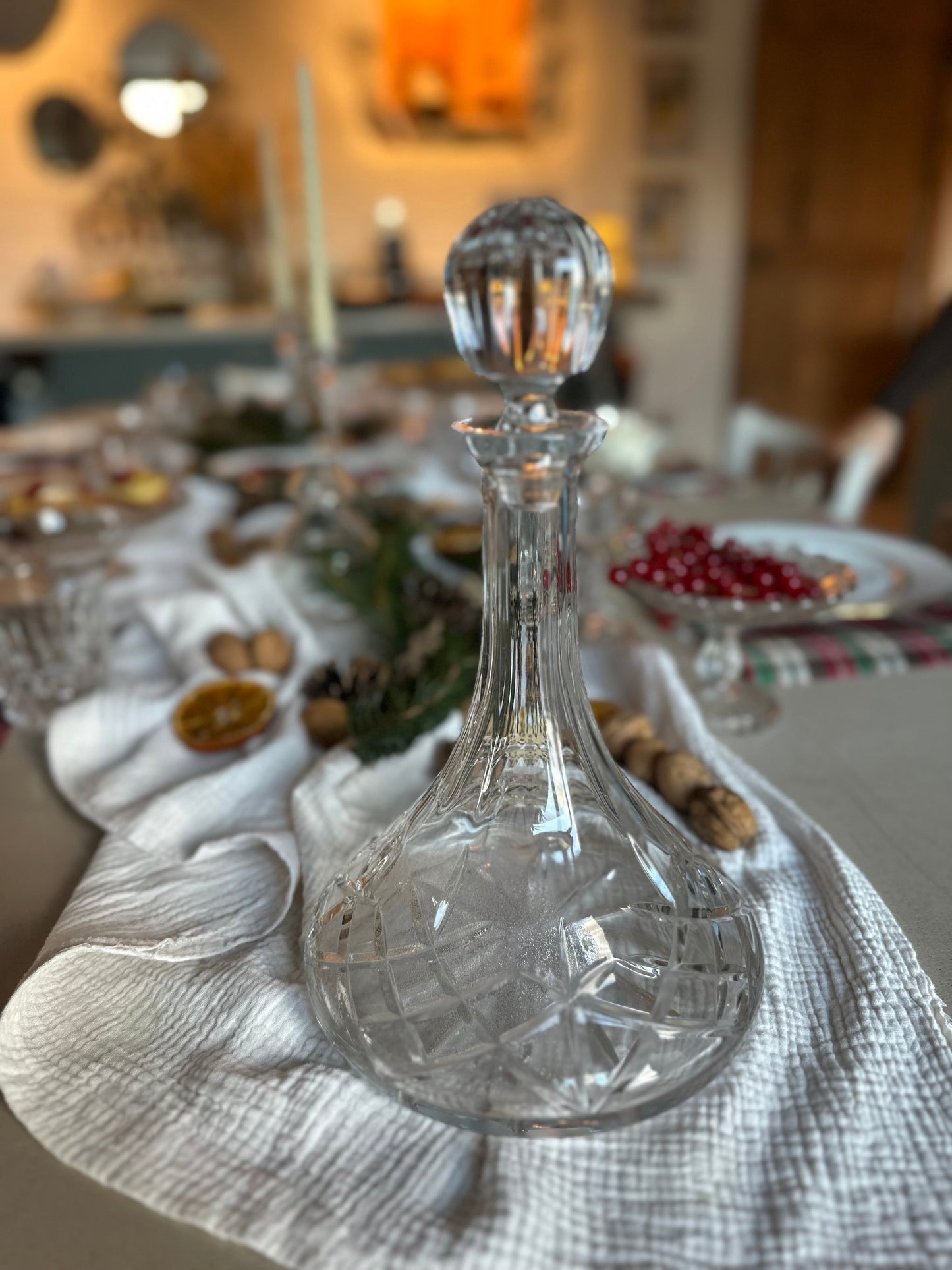 Carafe à décanter en cristal taillé De Raymonde à Zoé