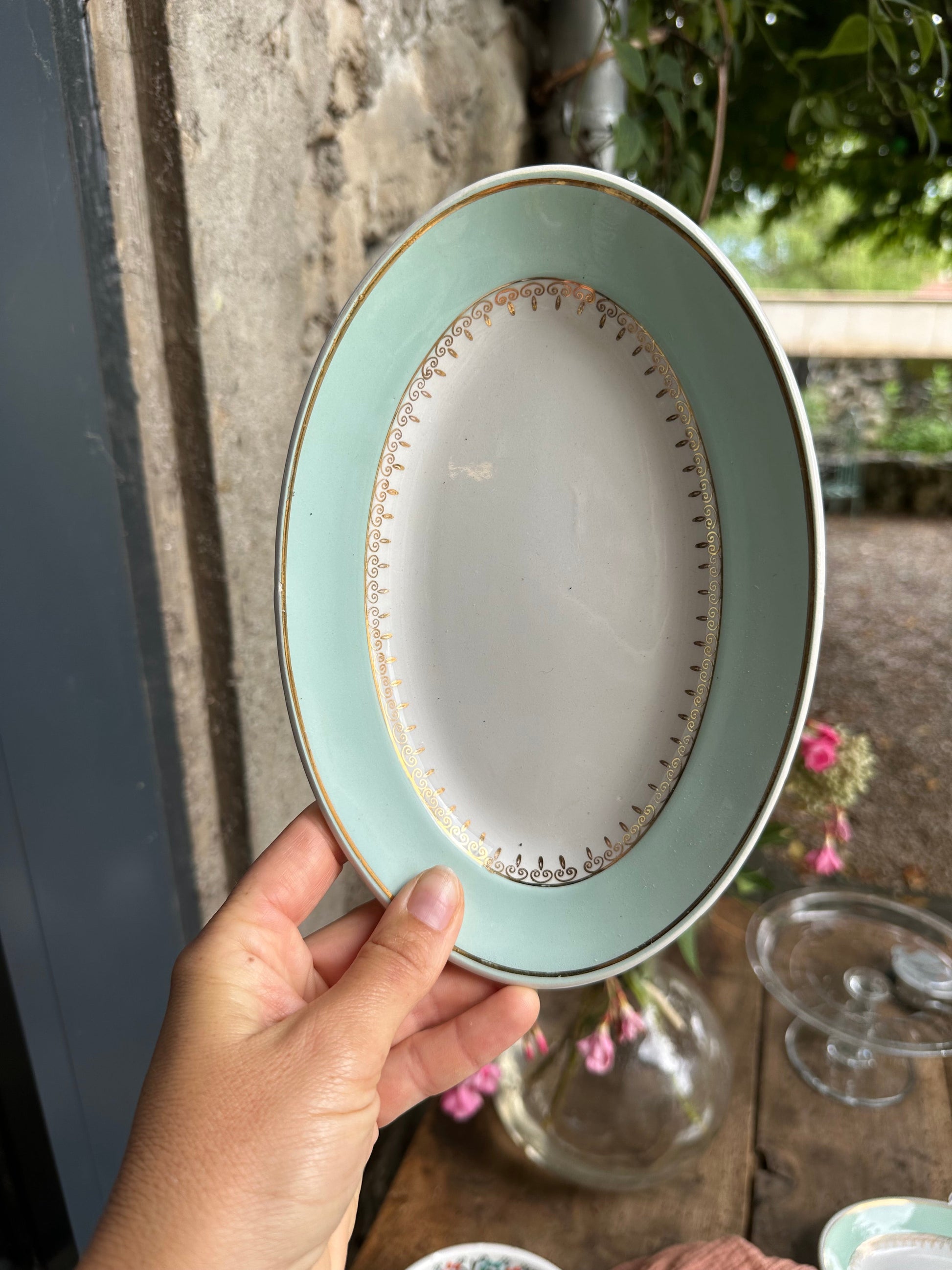 Ravier en faïence de Luneville De Raymonde à Zoé