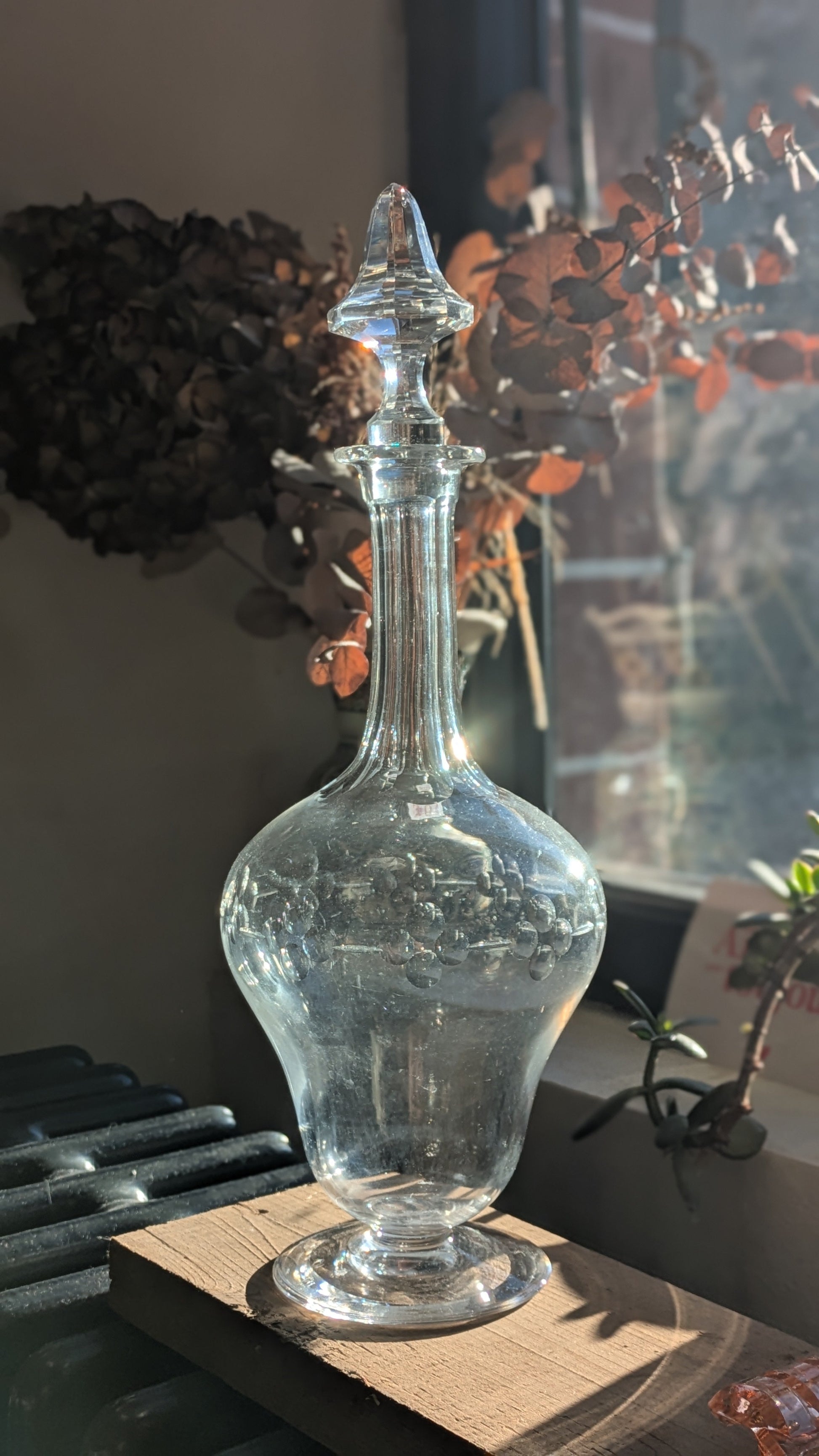 Carafe en cristal ancien De Raymonde à Zoé